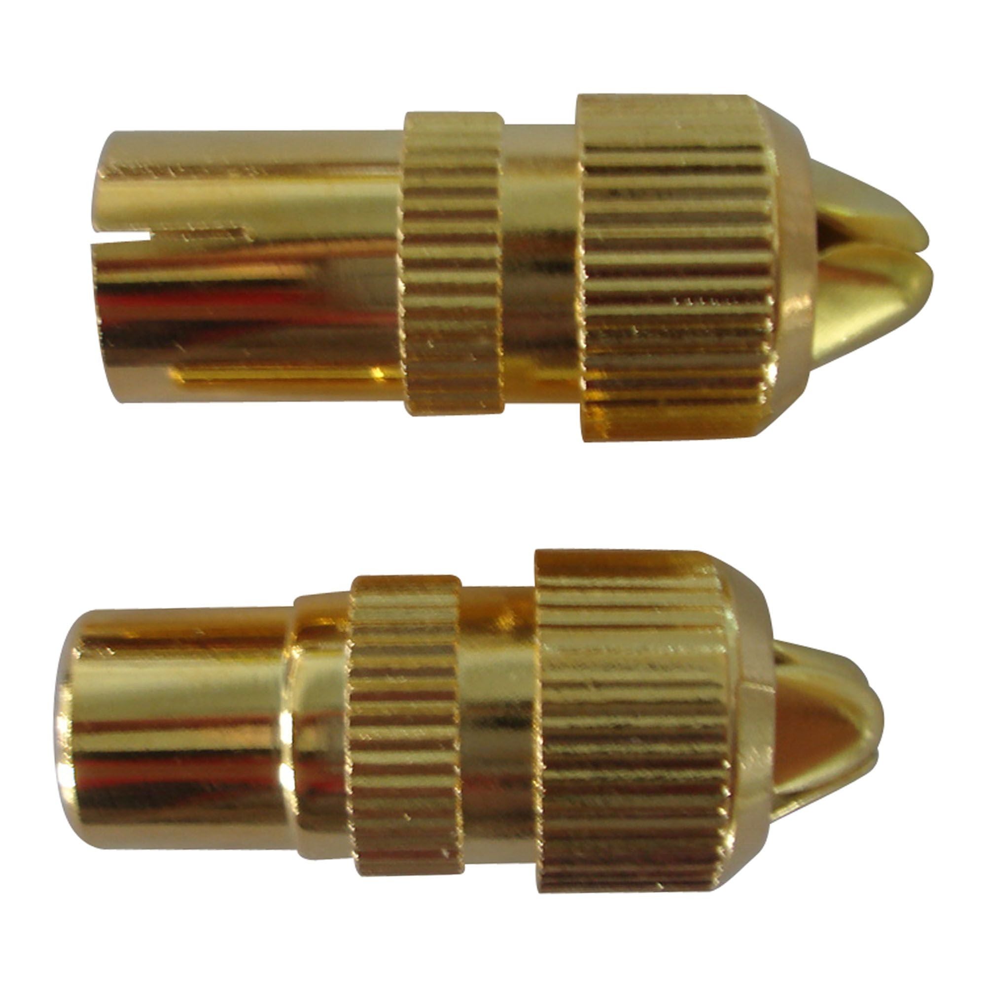 Conector TV 9 52 Set 2 M F Gold Evology