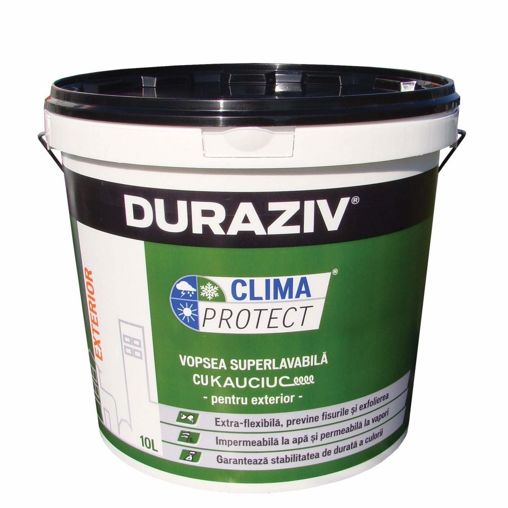 Vopsea Lavabila Exterior Bej Inchis 10 L Duraziv Kauciuc