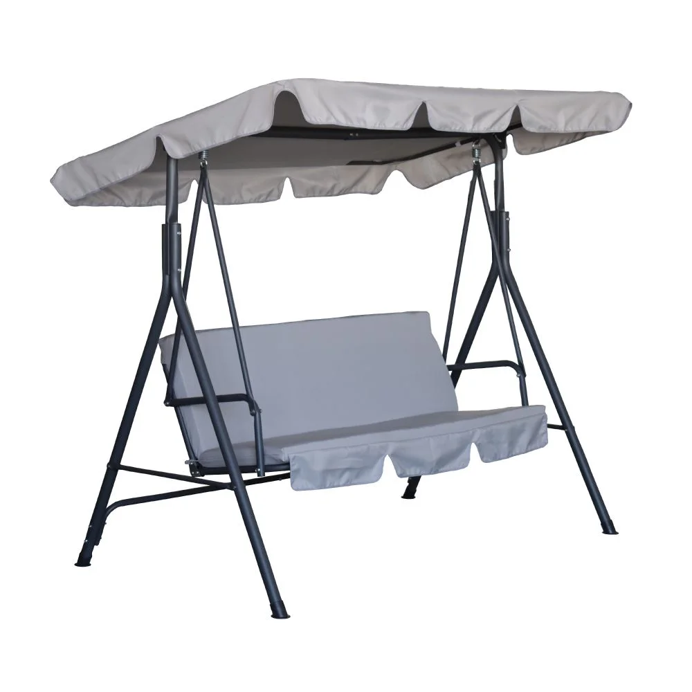 Balansoar gradina Terry, pentru 3 persoane, otel/textil, 170 x 112 x