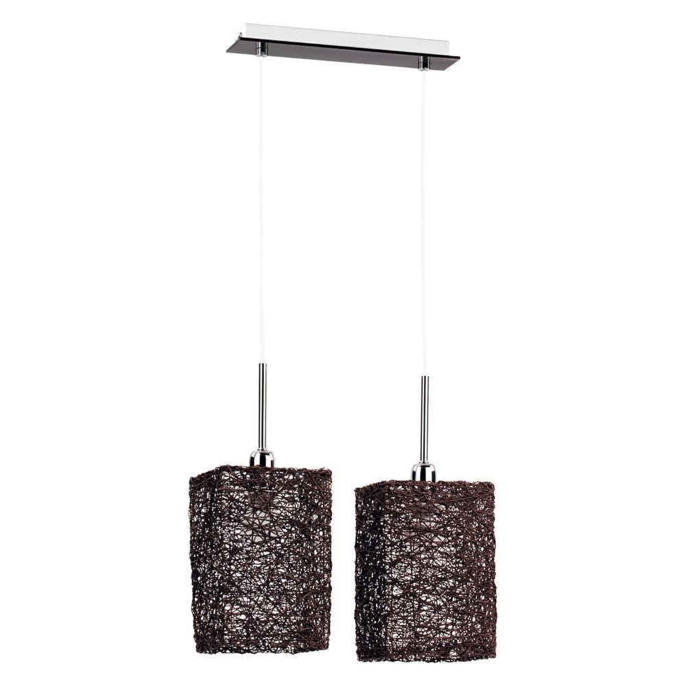 Lustra 2 X E14 Rattan Wenge Abaka
