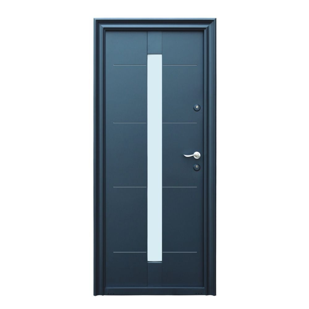 Usa Metalica Exterior Deceneu Gri 88 X 205 Cm Deschidere Stanga
