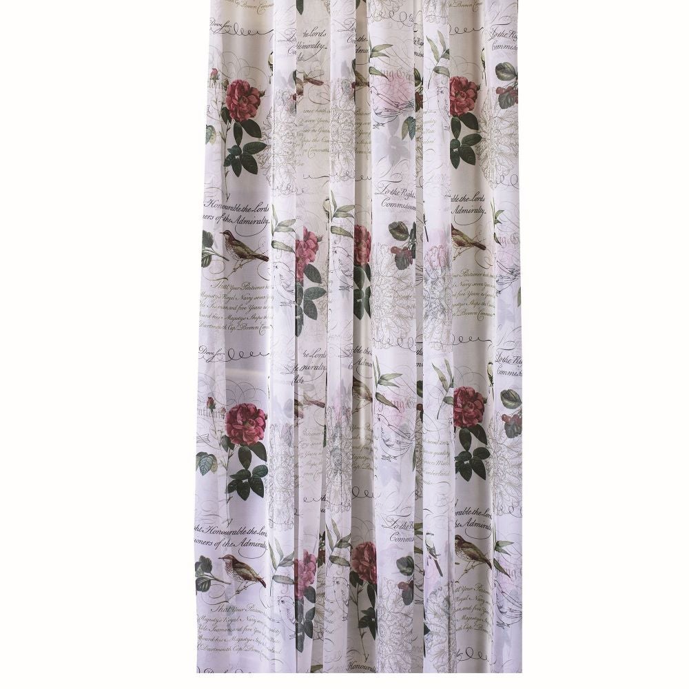 Perdea Multicolora Model Cu Pasari Si Flori 600 X 245 Cm Shoyo