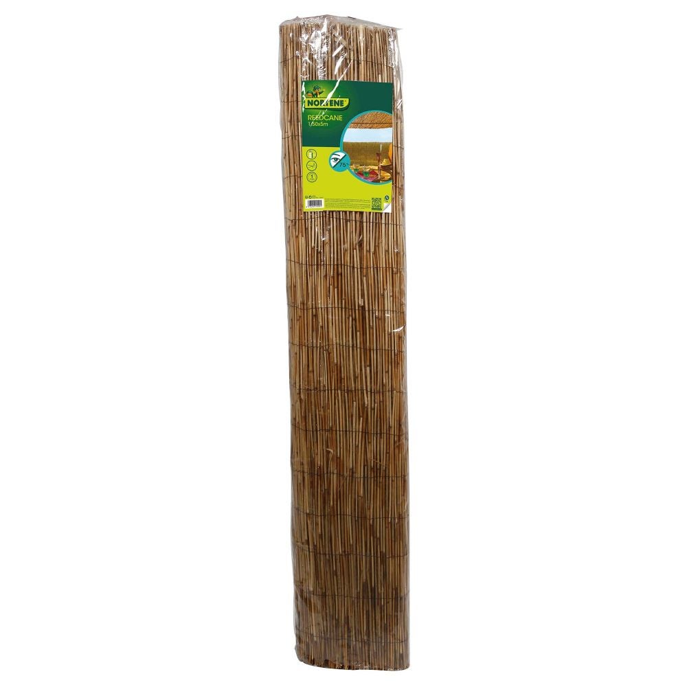 Be satisfied surround Huge Gard protectie vizuala, trestie, 150 x 500 cm, lemn natur inchis