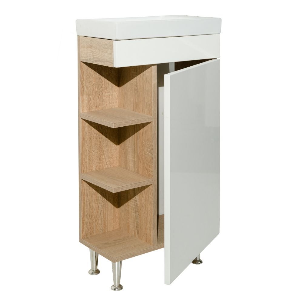 Baza Cu Lavoar Smart 45 X 75 X 22 Cm Alb Sonoma