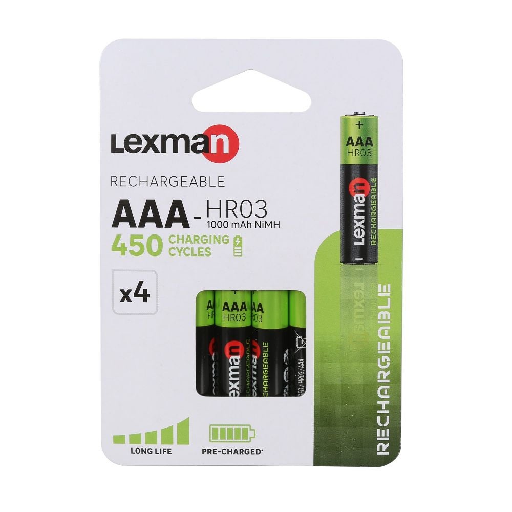 Acumulatori Lexman AAA, 1000 mAh (set 4 buc)