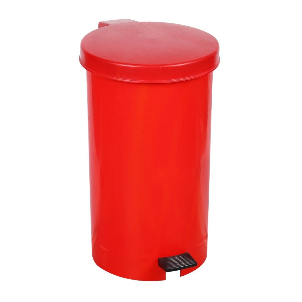 Cos De Gunoi Cu Capac Si Pedala 35 Litri Rosu