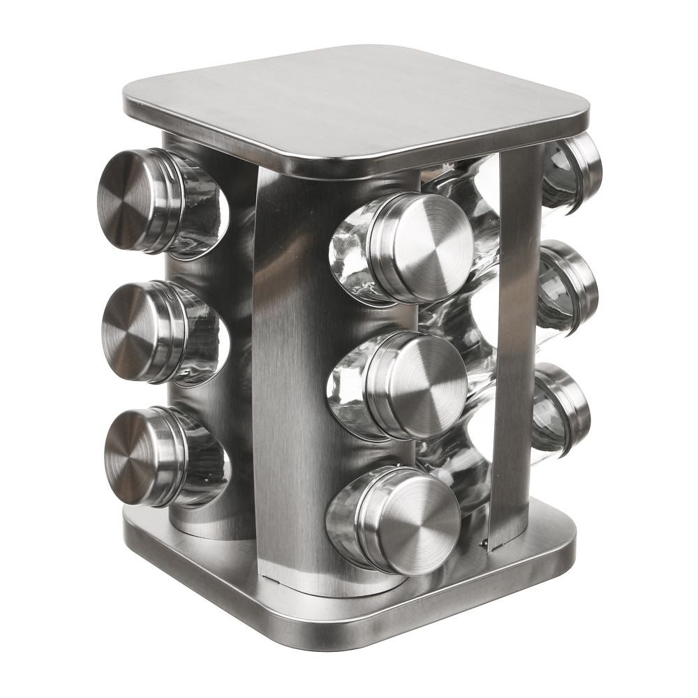 Set 12 Recipiente Condimente Carusel Inox