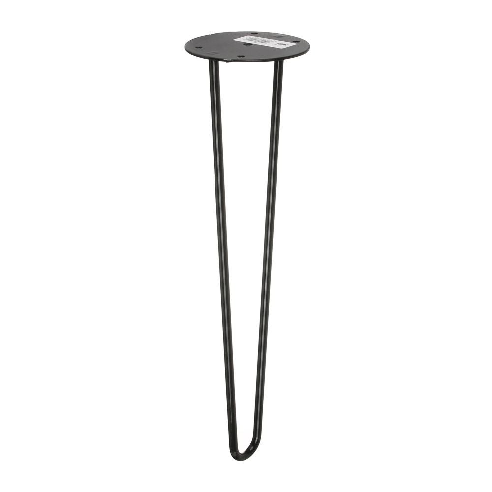 Picior Masa Negru Otel Industrial 8 X 400 Mm