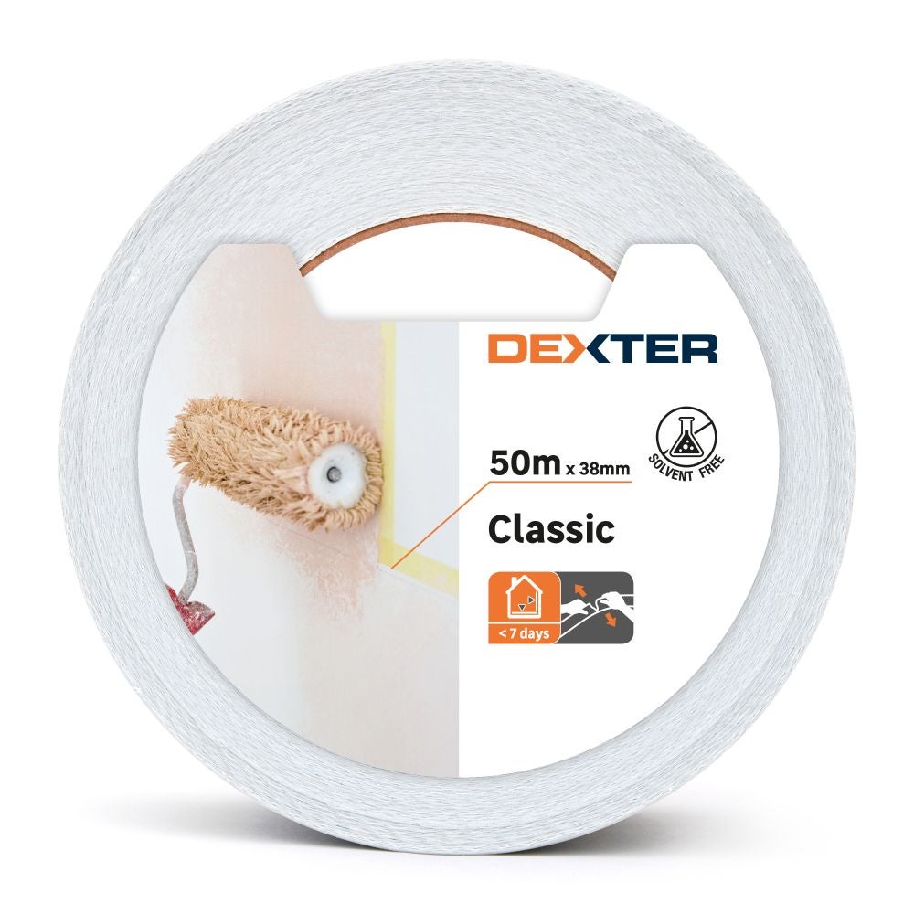 Cinta Adhesiva Para Máscara Crepé 710, 18 Mm X 50 M - Adelbras