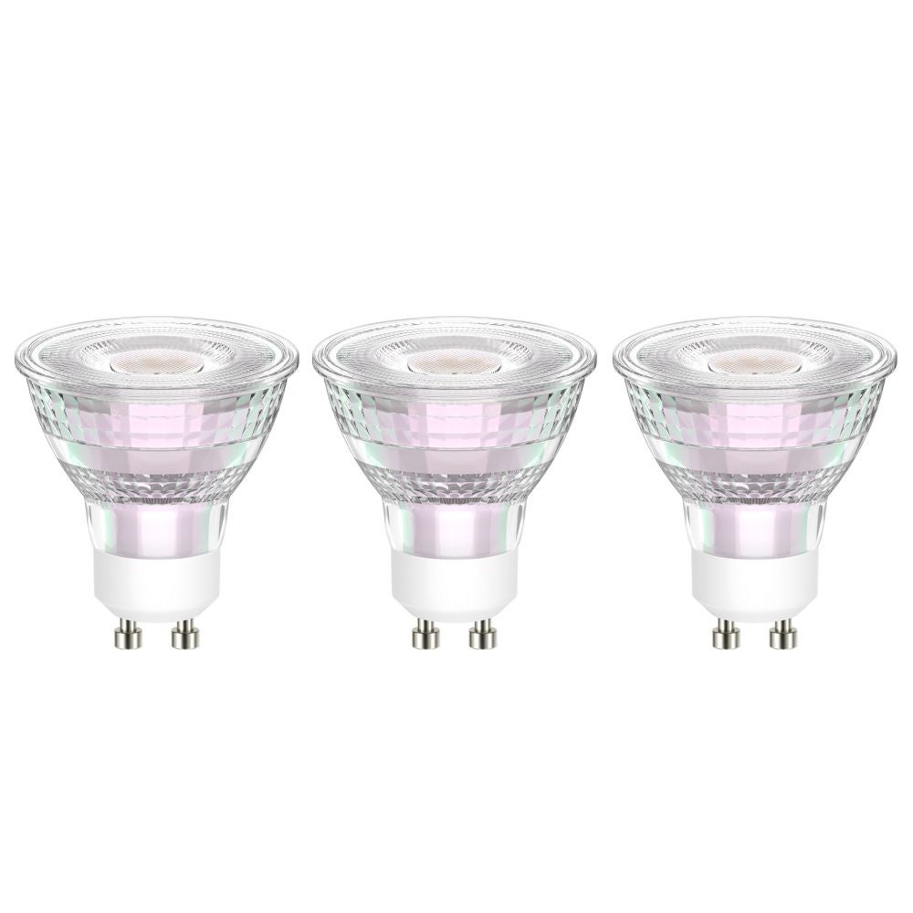 Bec LED Lexman, GU10, 7.4 W, alb neutru, 4000K, 850 lm, set 3 bucati