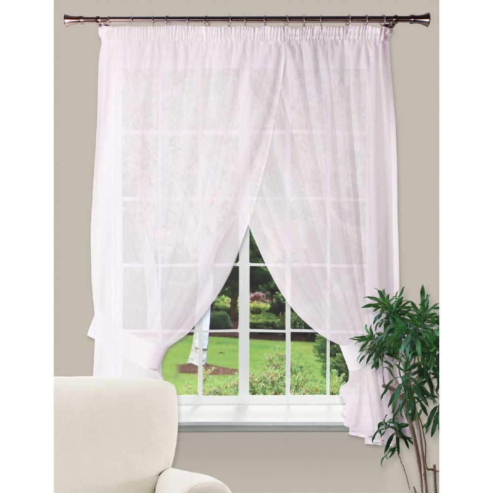 Perdea Bucatarie Alba 300 X 160 Cm Irina