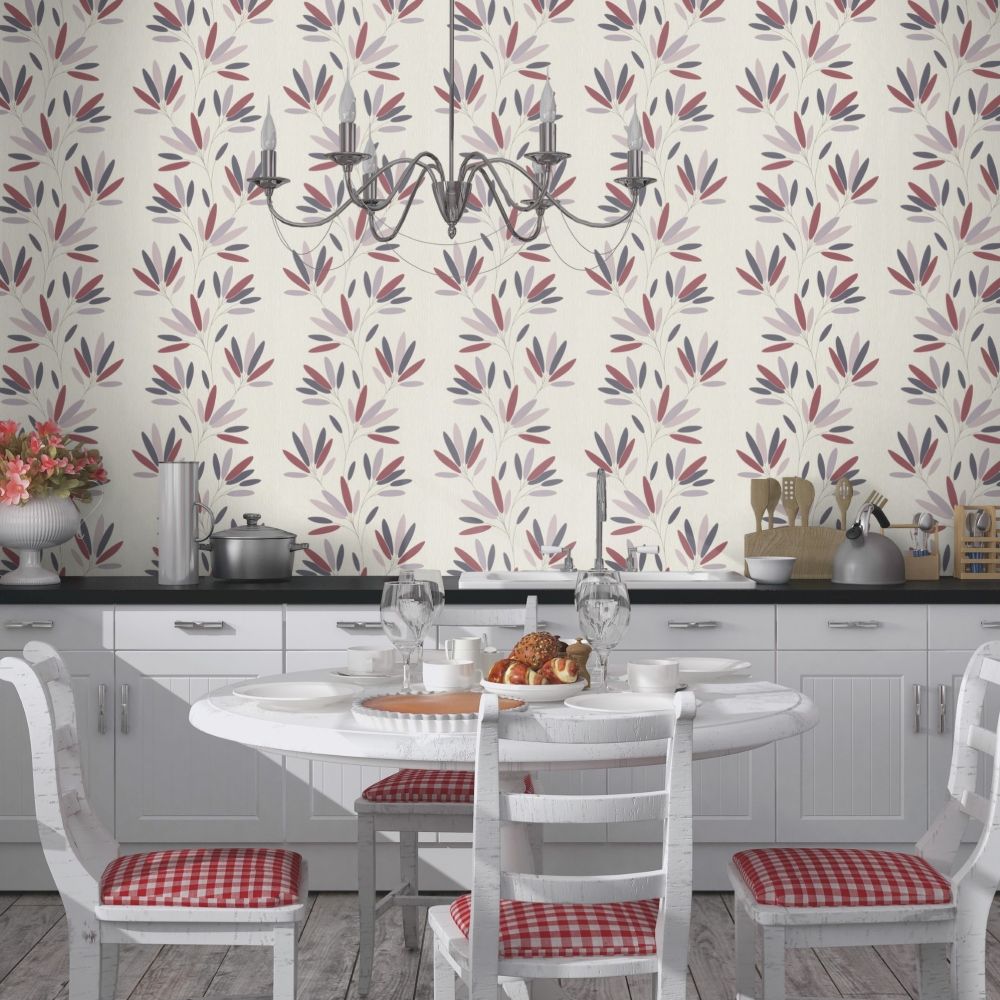 Tapet Mov Model Floral Retro Pret Rola