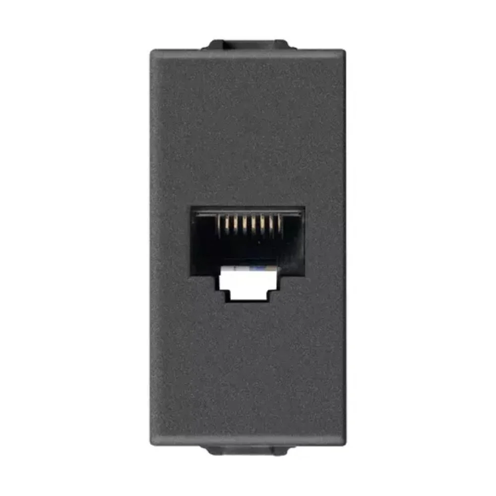 Priza date (RJ45) Neve, modulara, IP20, neagra