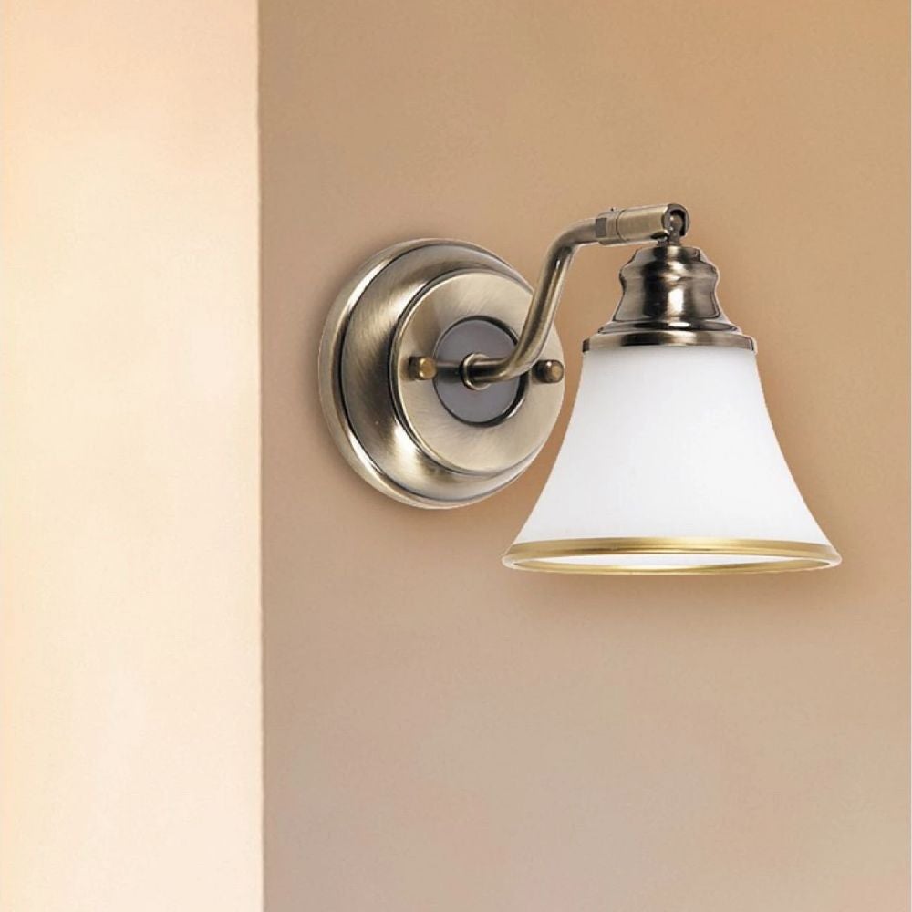 Aplica Baie Alb Si Bronz 1 X E14 Grando
