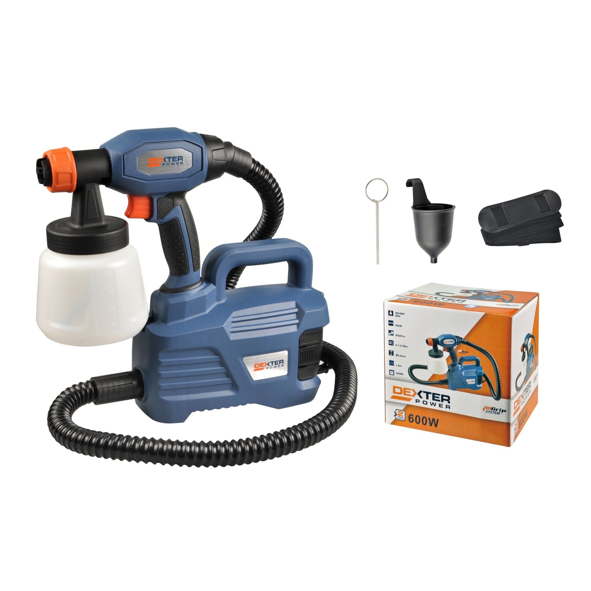 Pistol De Vopsit Dexter Power 600 W 0 9 L 1000 Ml Min Vas Inferior