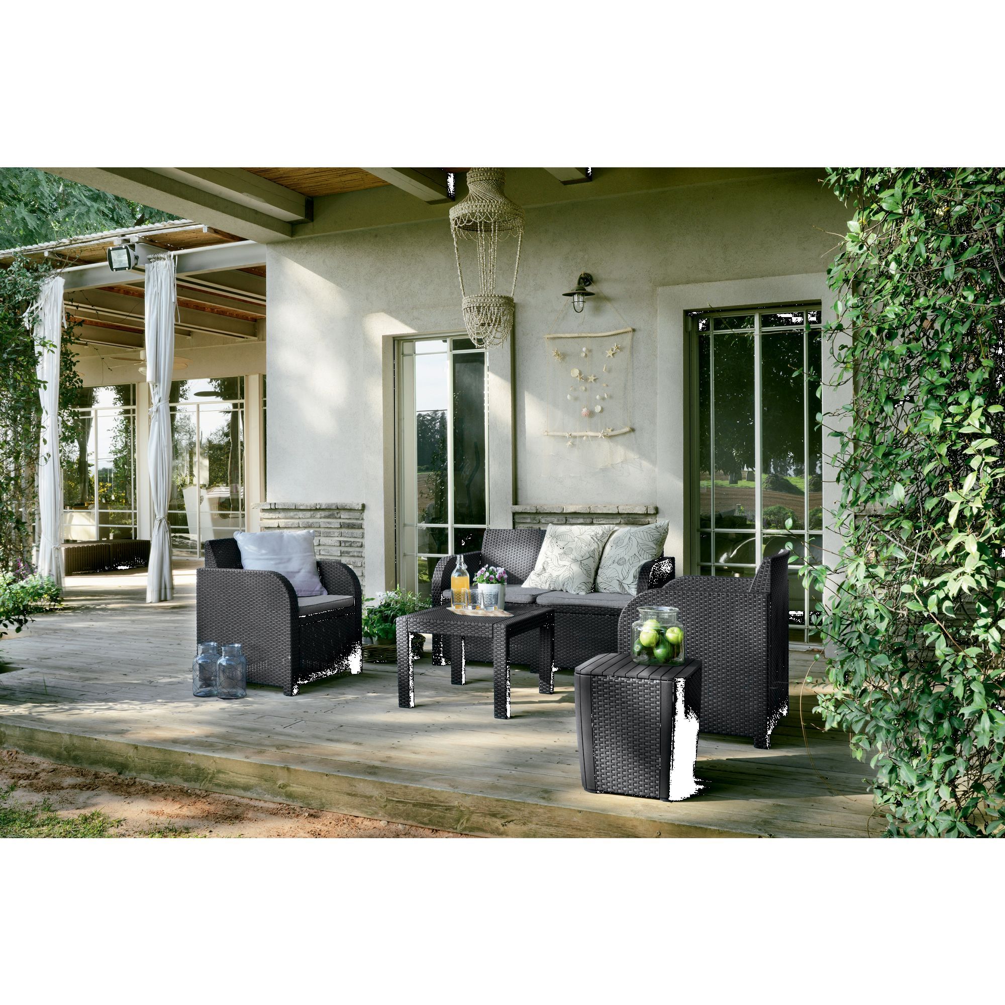 Set Mobilier Gradina Din Plastic Georgia Pentru 4 Persoane 4