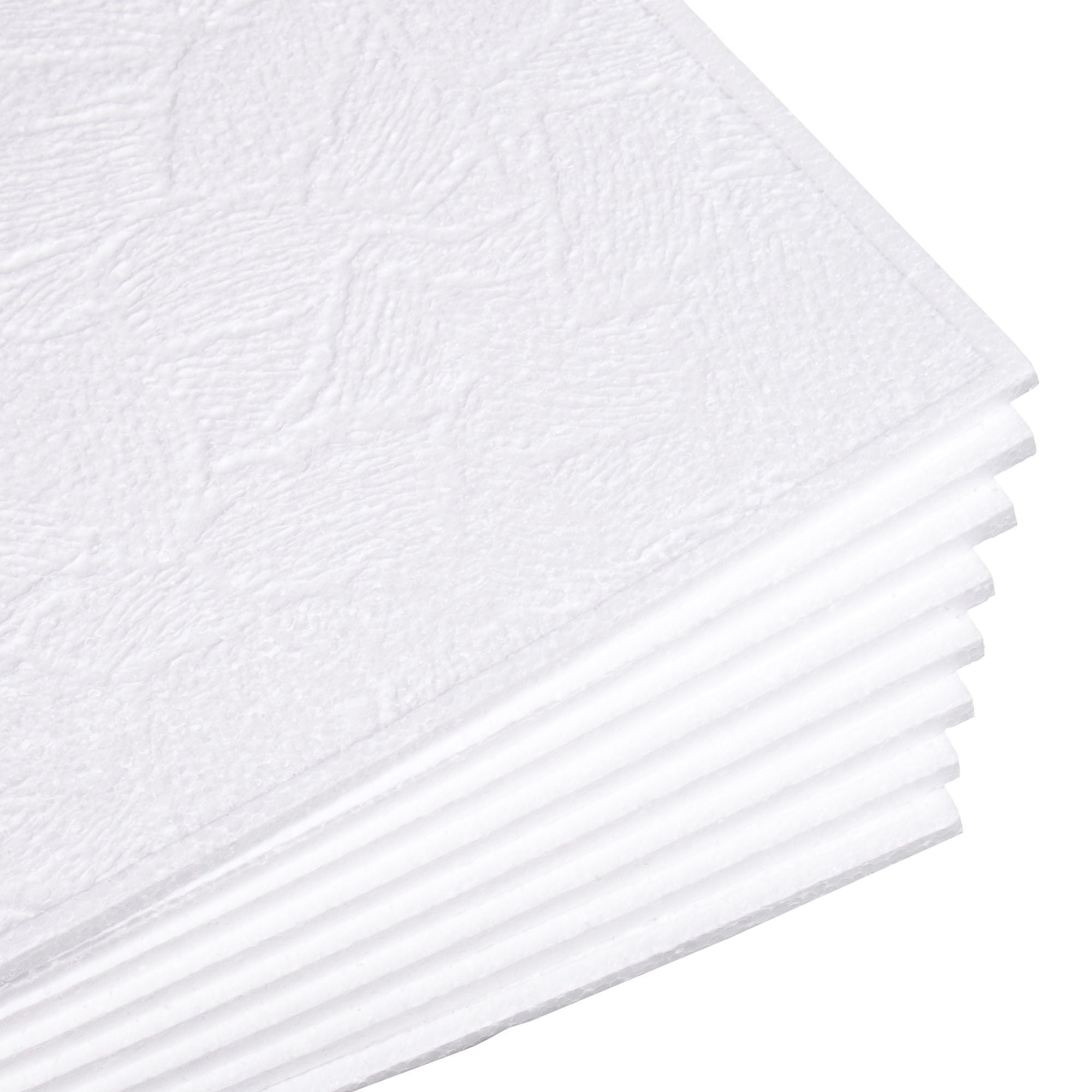 Tavan Fals Decorativ Berlin Polistiren Expandat 6 Mm 50 X 50 Cm Alb