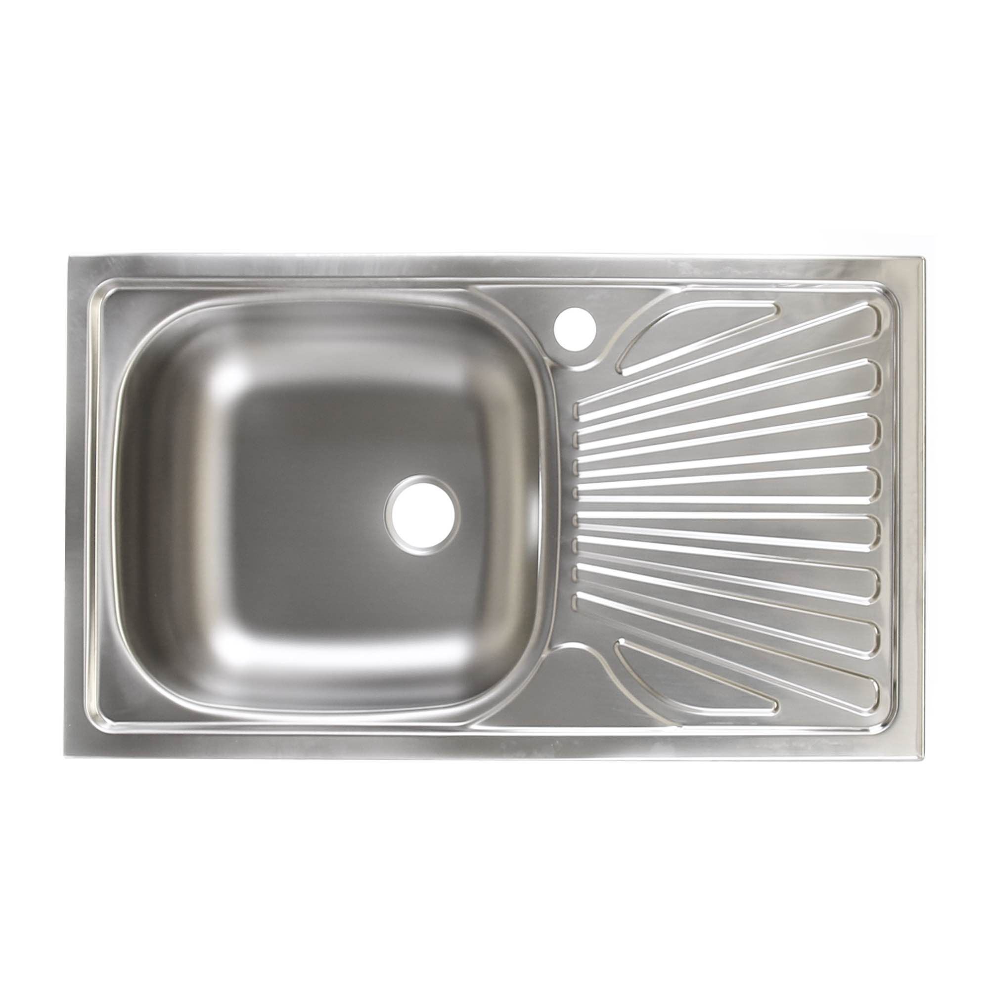 Chiuveta Bucatarie Inox 76 X 43 5 Cm Adancime Cuva 16 Cm Stanga