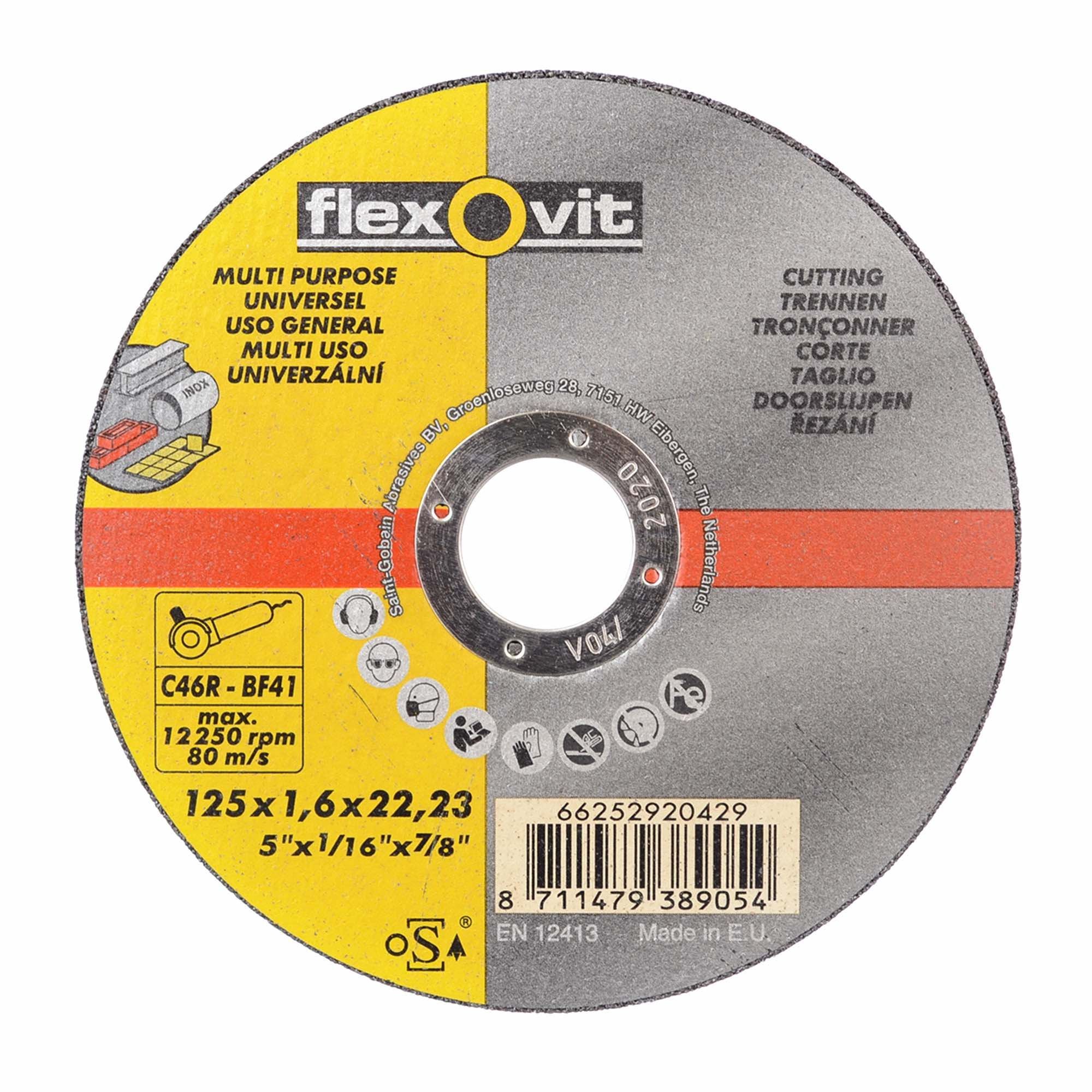 Disc debitare universal 125 x 1.6 x 22.23 mm