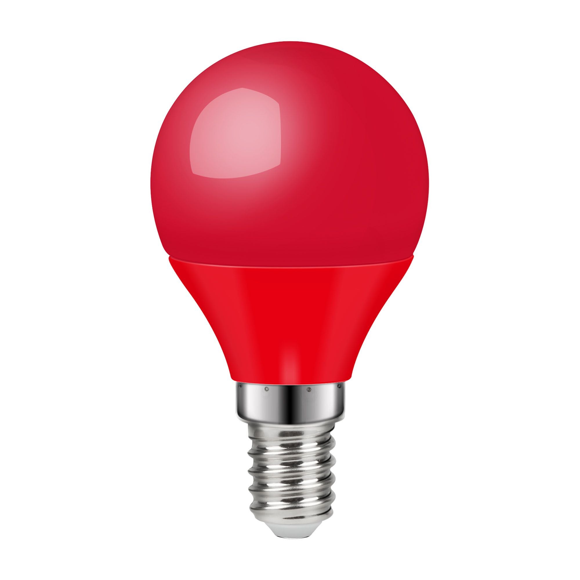 Bec rosu LED E14 sferic "Lexman"