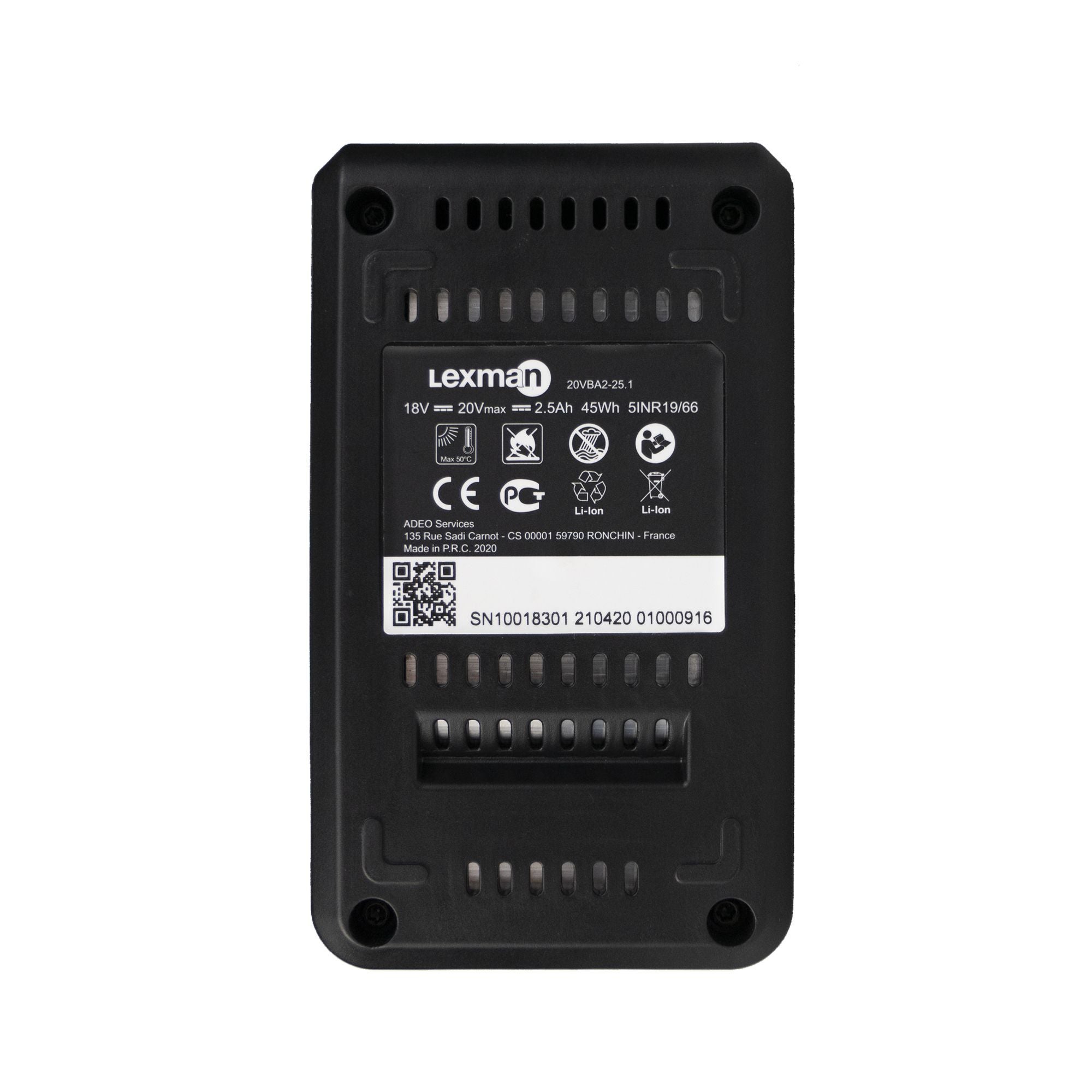 Acumulator Lexman Li-Ion, 20 V, 2.5 Ah