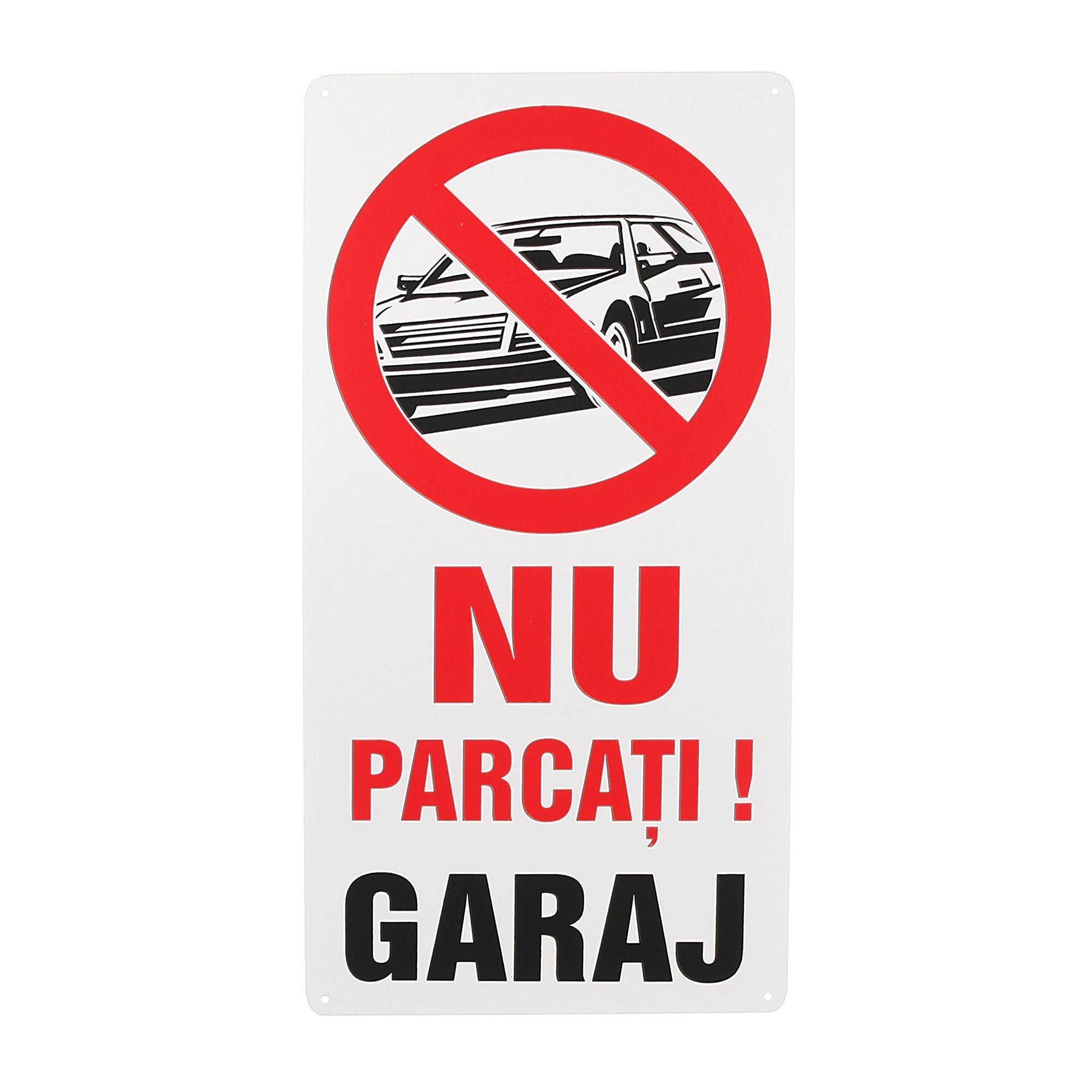 Placa Nu Parcati Garaj Plastic 200 X 400 Mm