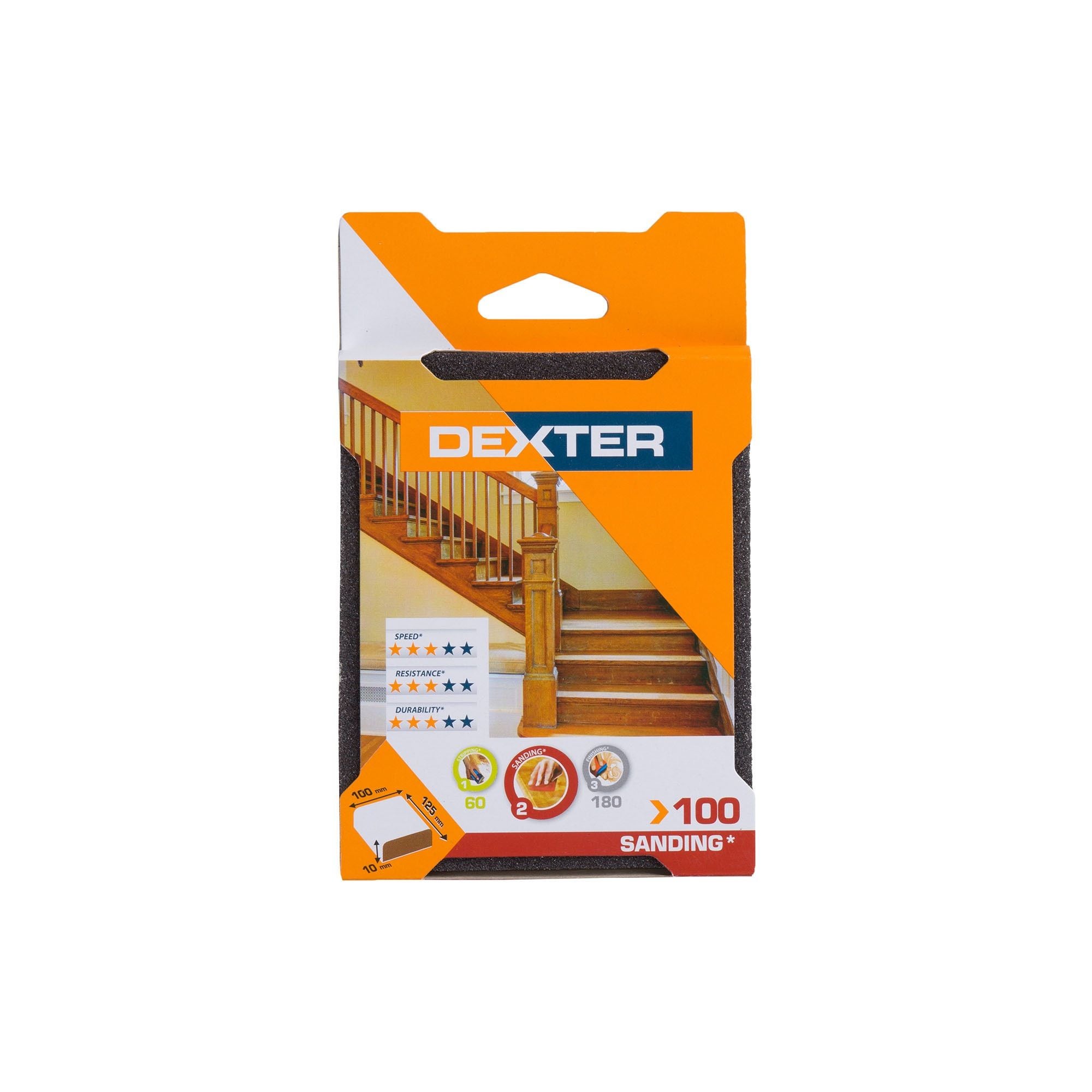 Burete Dublu Abraziv 125 X 100 X 10 Mm Granulatie 100 Dexter