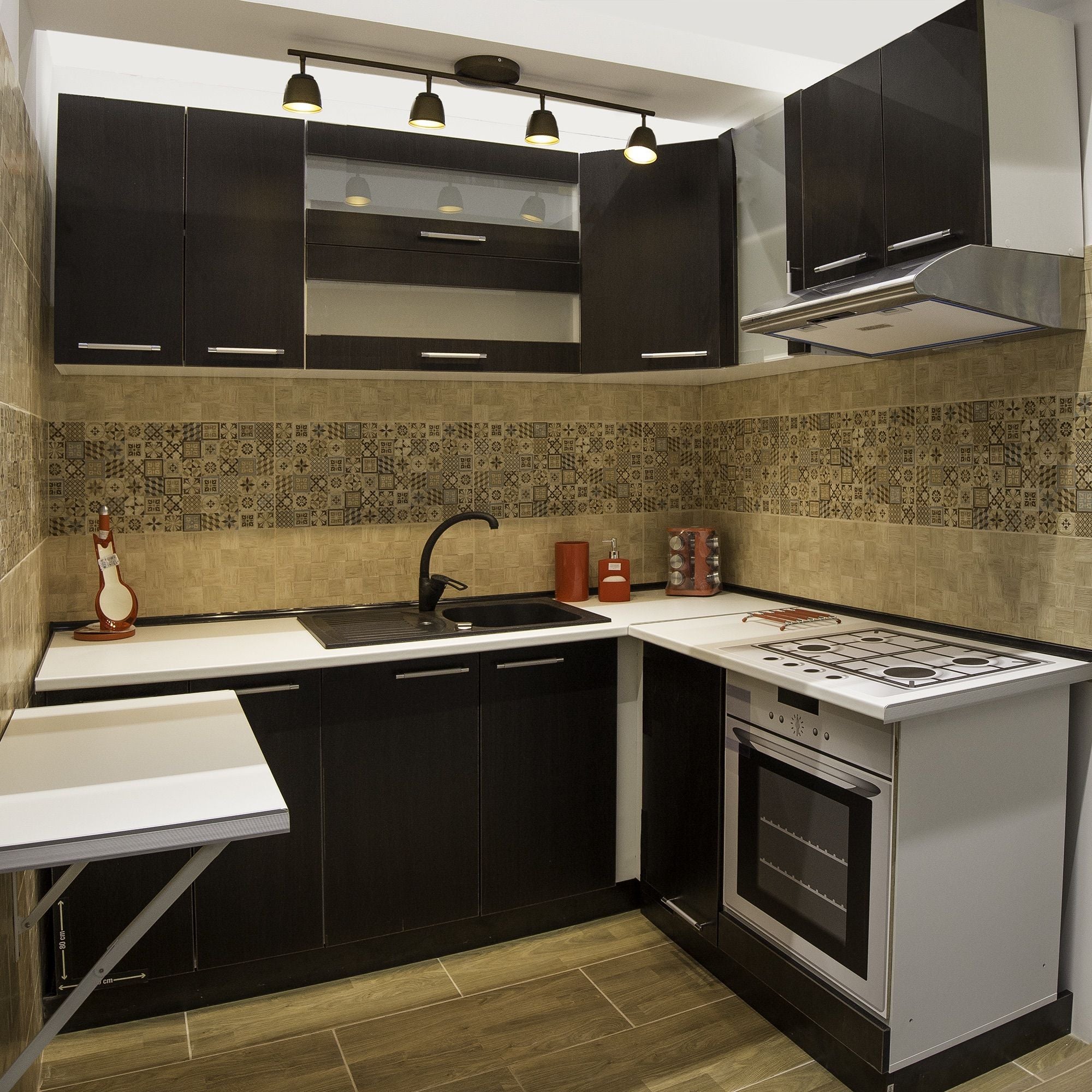 Delice Corp Baza Masca Chiuveta 2 Usi 80 Cm Wenge Pal