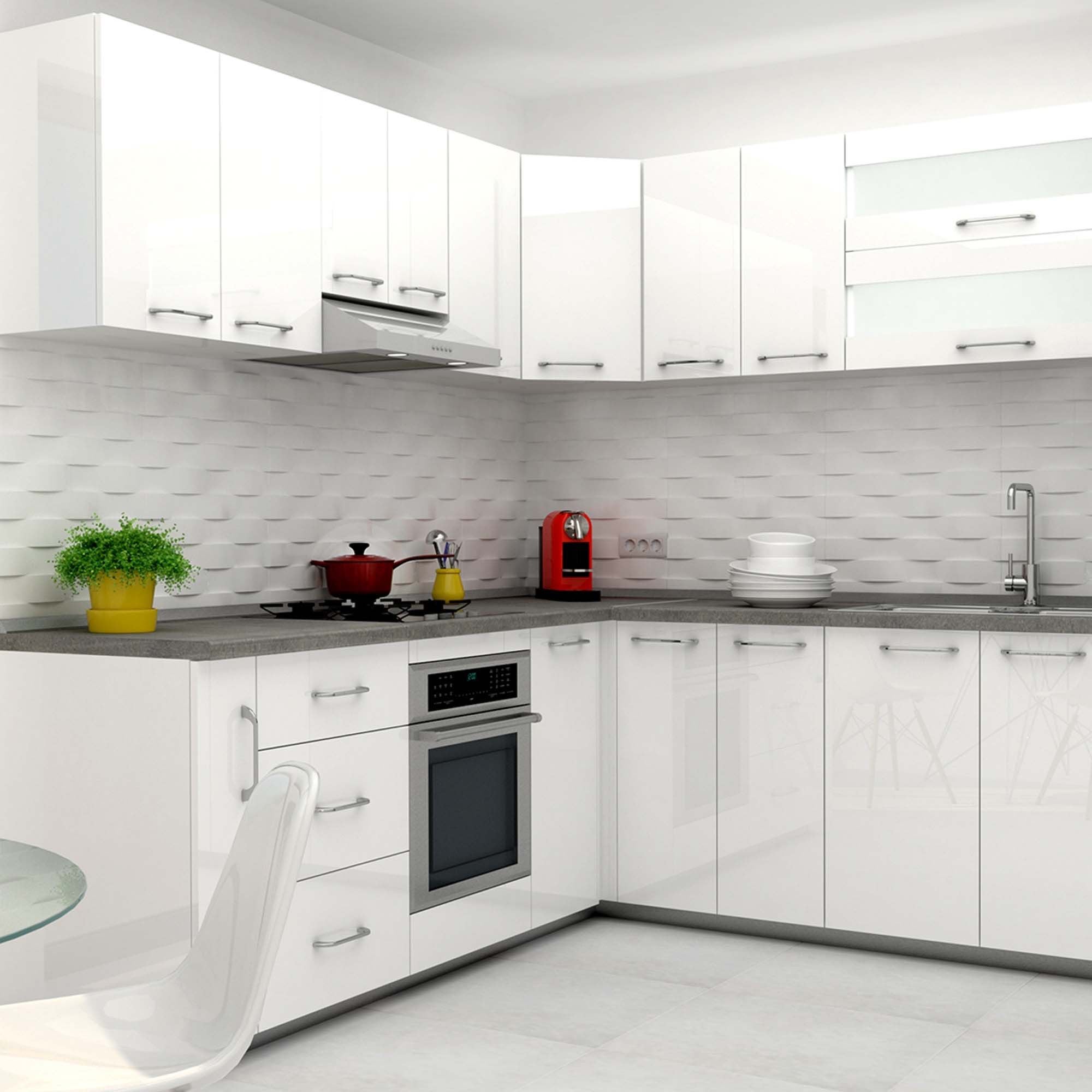 Delice Corp Baza Cuptor 60 Cm Alb Lucios Pal