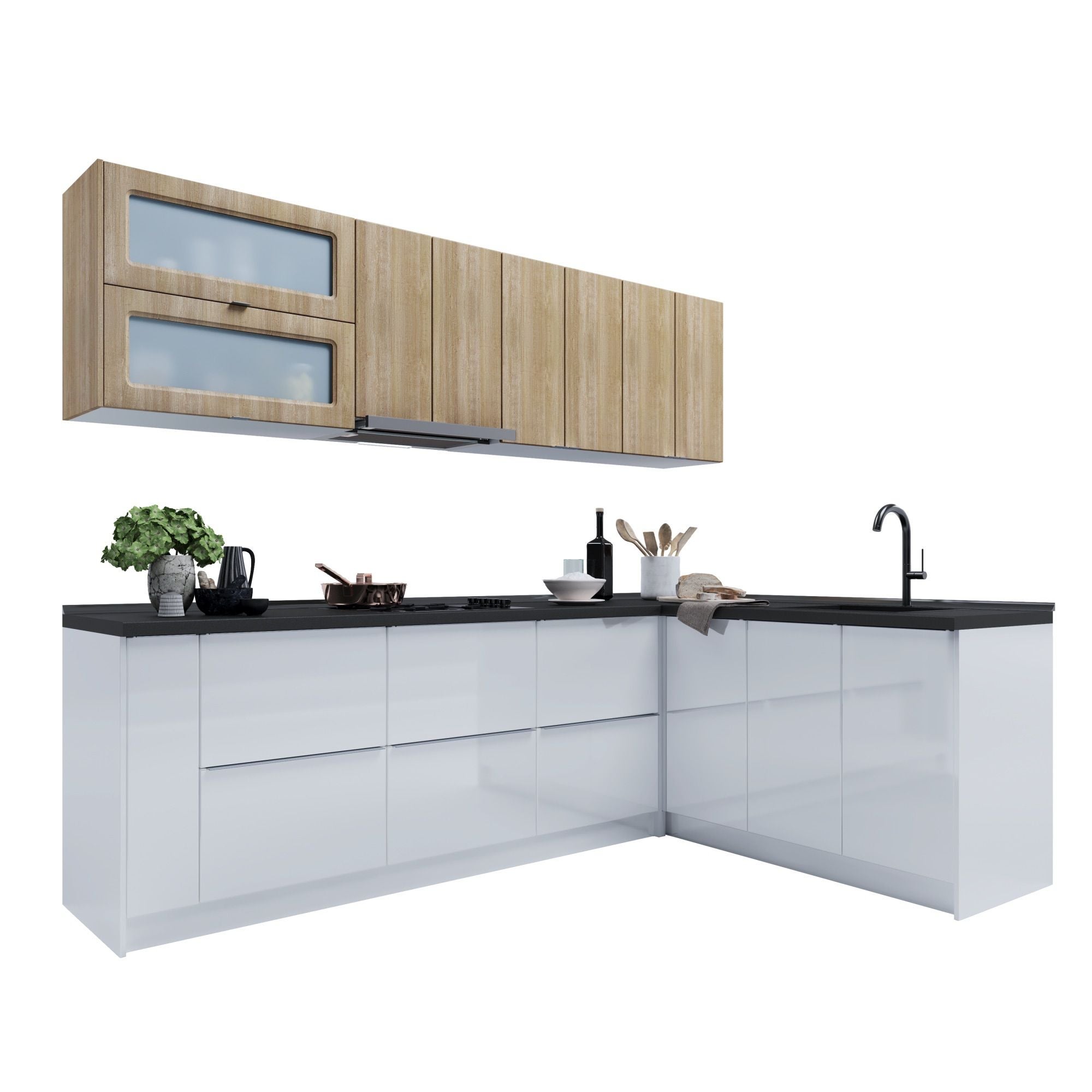 Olivia Laterala Corp Baza 57 5 Cm Stejar Mdf