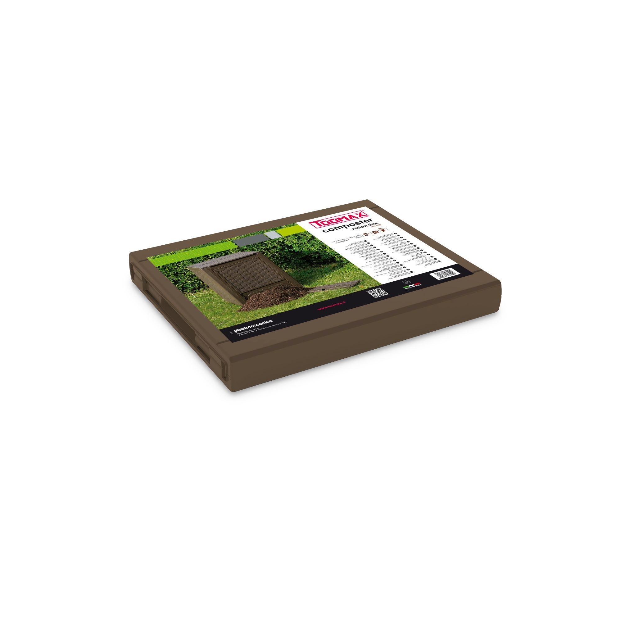 Compostor gradina, PVC, 300 L, maro