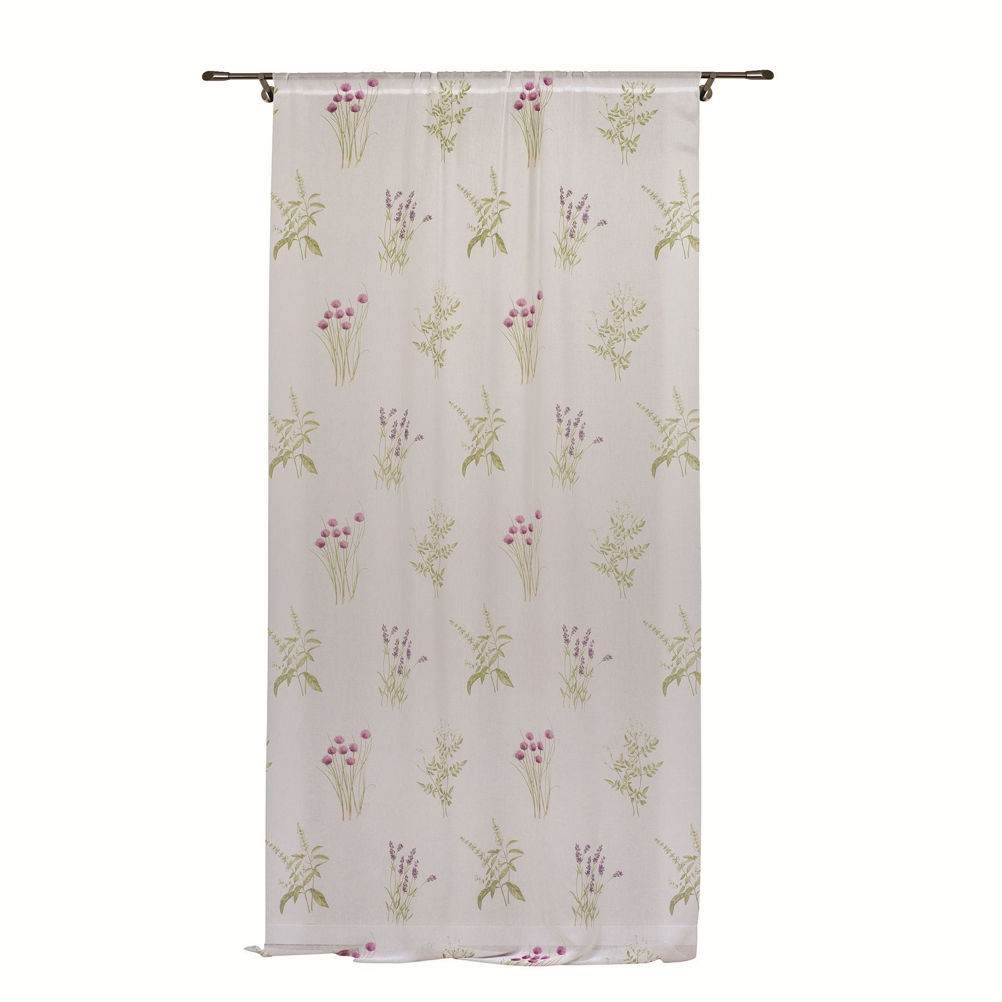 Perdea Bej Model Flori Lavanda 400 X 245 Cm Felicity