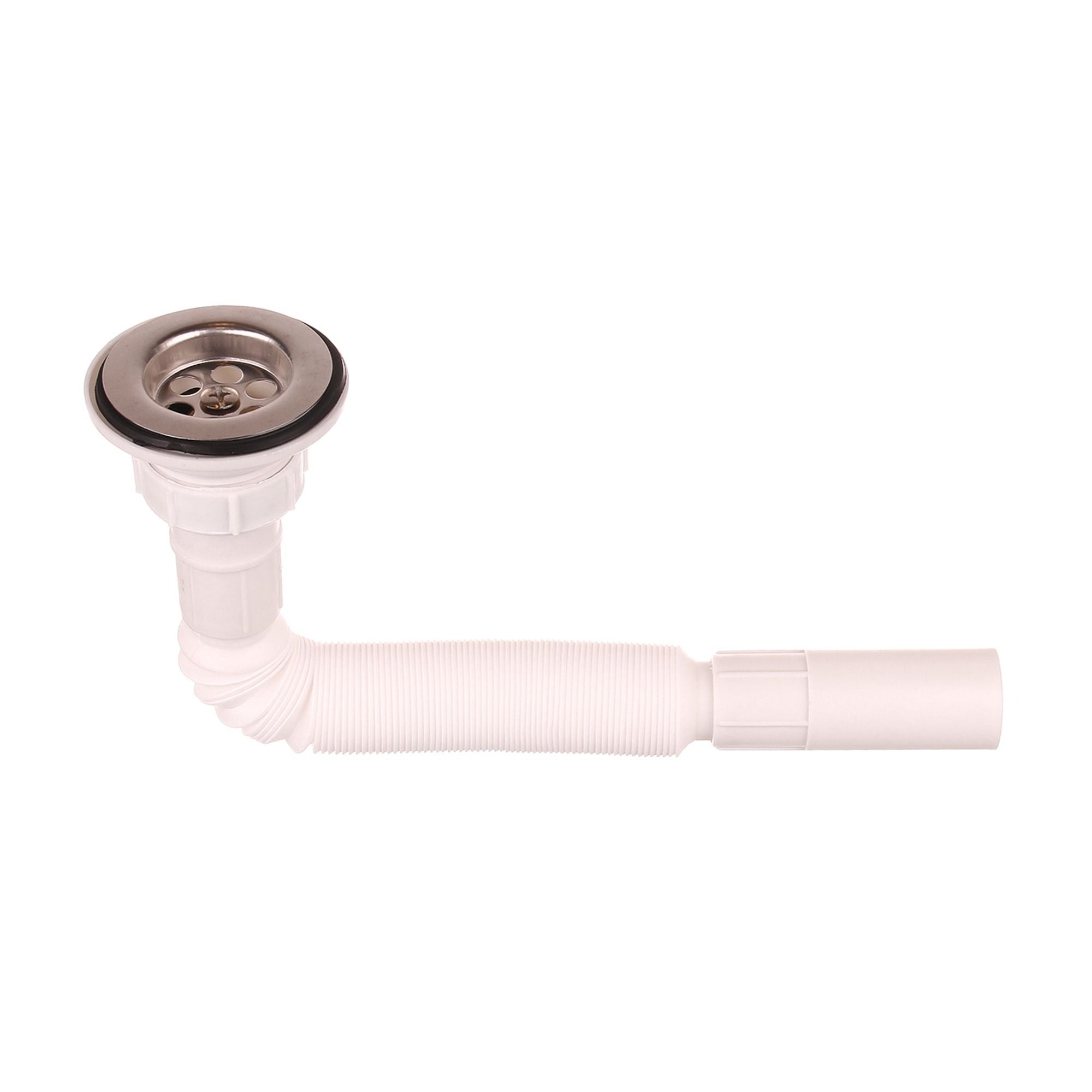 Sifon Extensibil Cu Ventil Inox 1 1 4