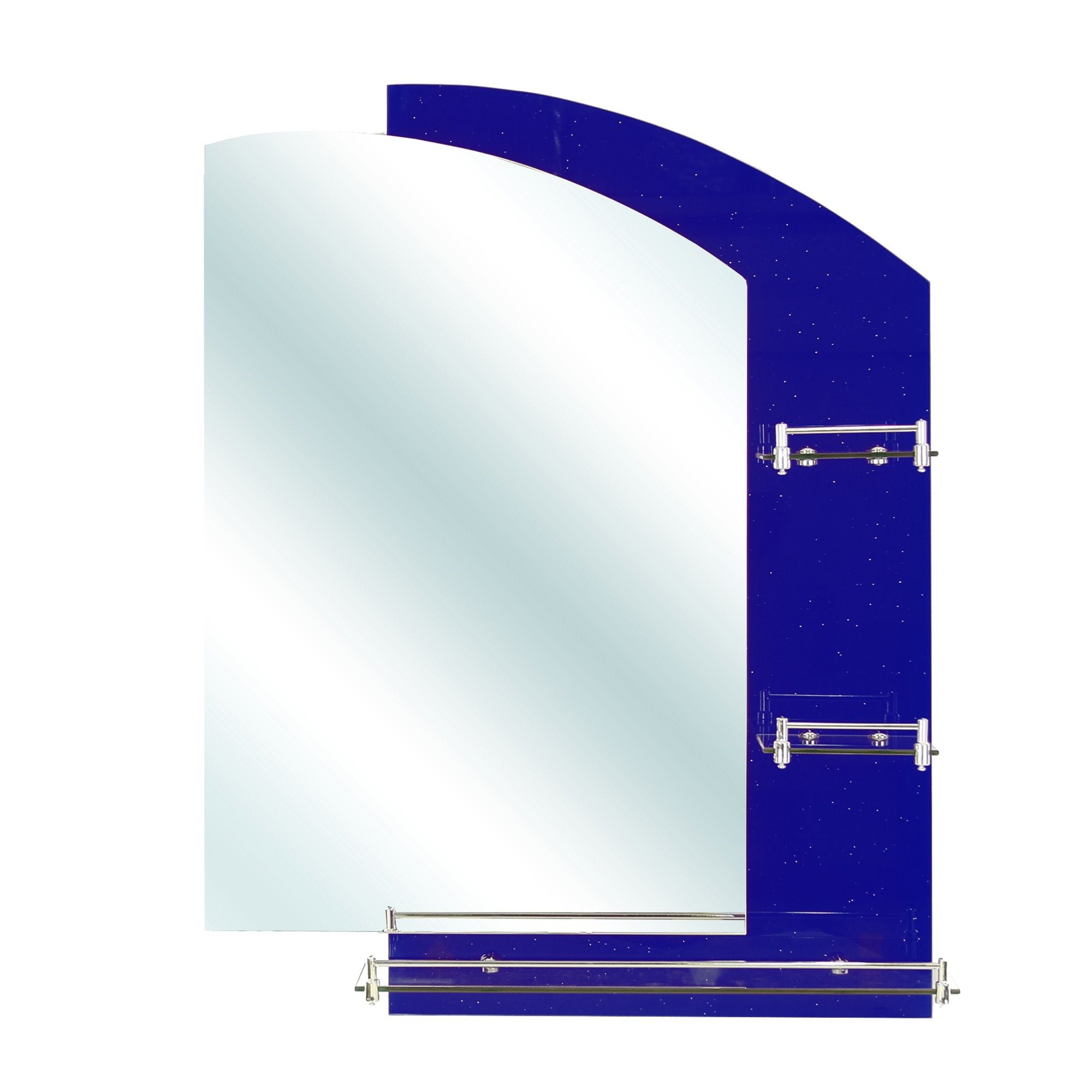 Oglinda Cu Polite Si Aplica 60 X 80 Cm Albastra
