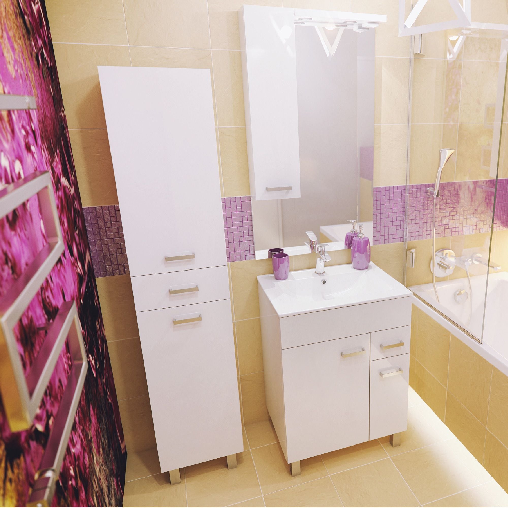 Coloana Mea 35 X 180 X 30 Cm Alb