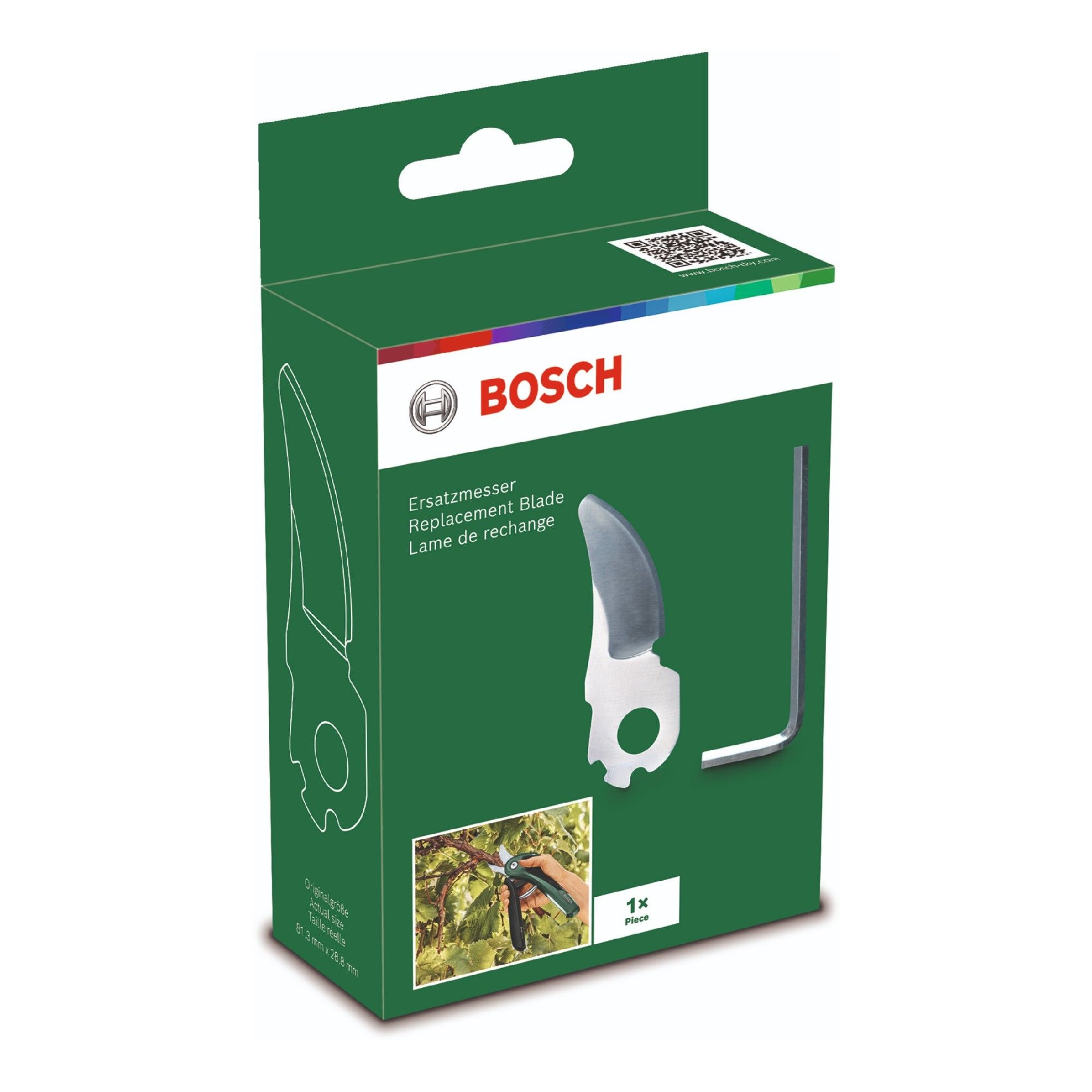 Lama Ricambio Bosch EasyPrune - Acciaio INOX, Per Taglio Rami Fino A 25mm