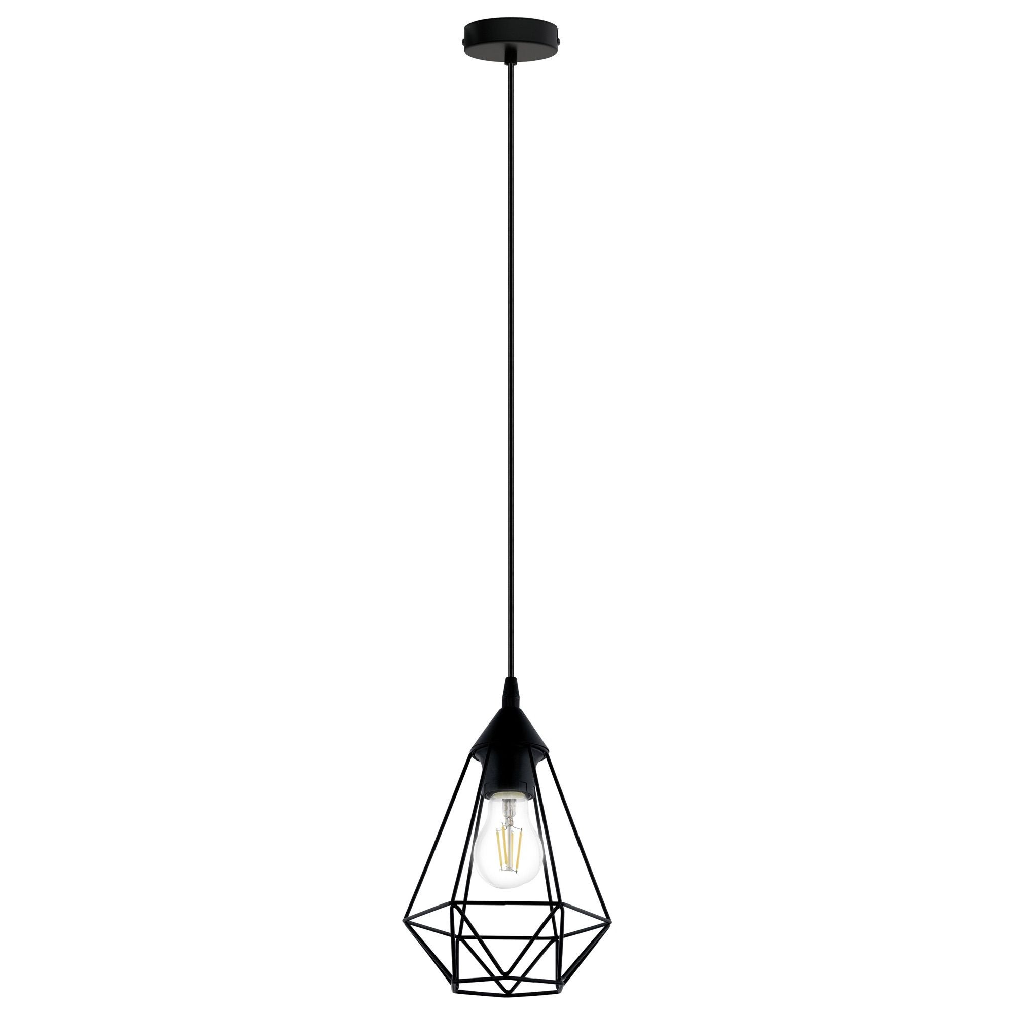 Pendul 1 X E27 Negru Byron