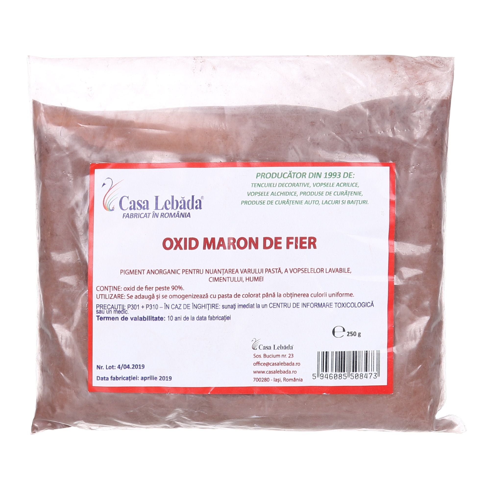 Colorant Oxid Galben Interior Exterior 250 G Casa Lebada