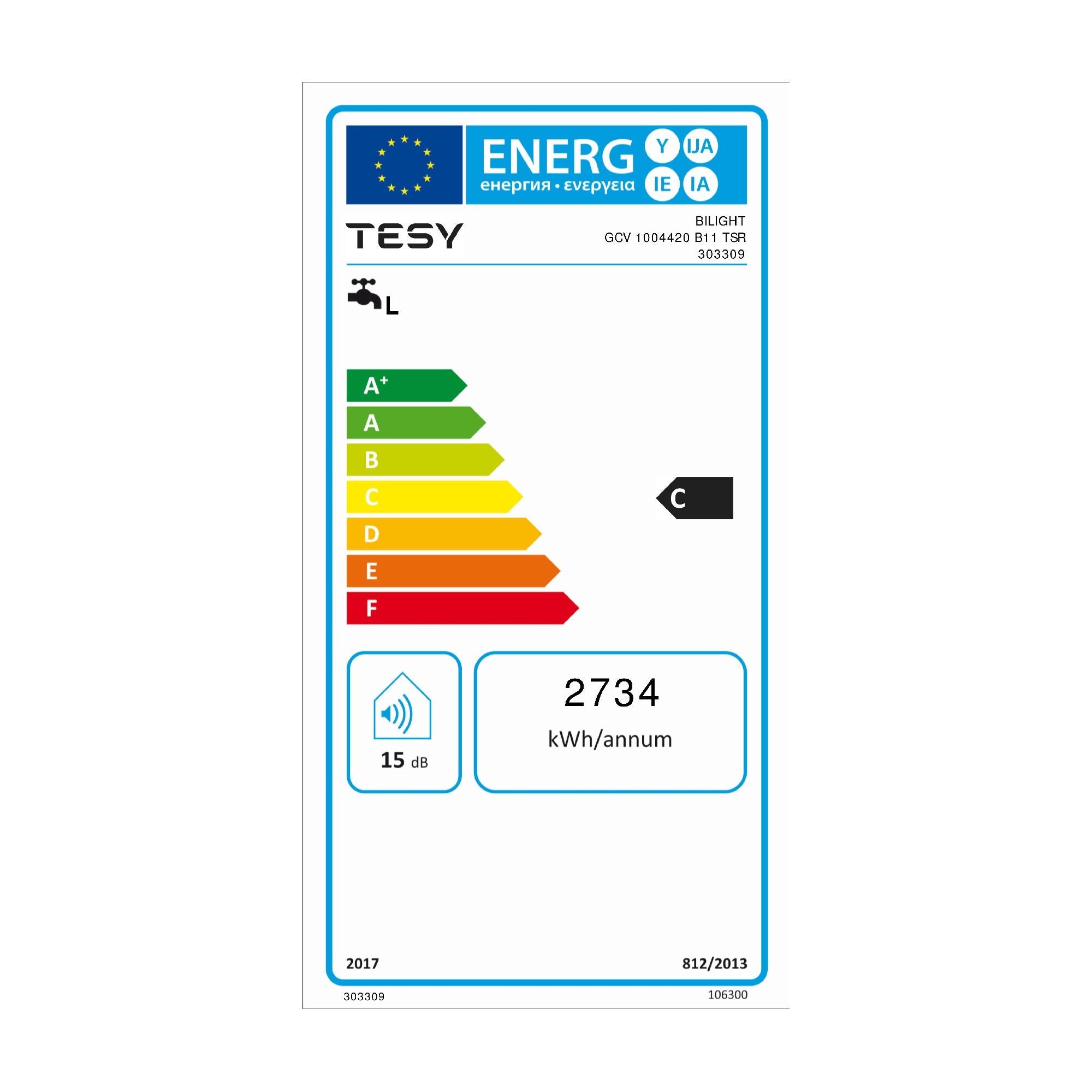 Boiler Electric Tesy Bilight 100 L 2000 W