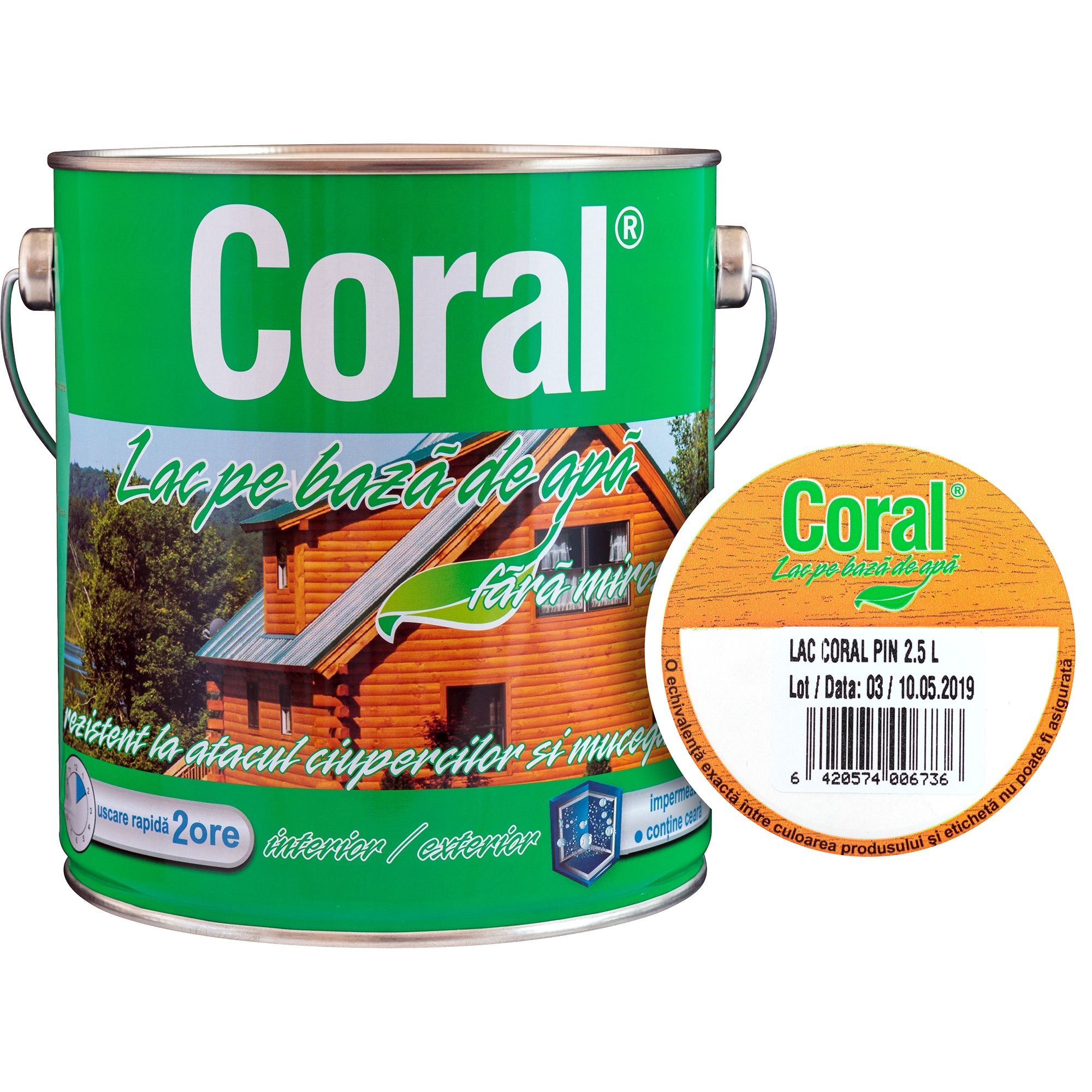 Lac De Exterior Pentru Lemn Nuanta Pin 2 5 L Coral