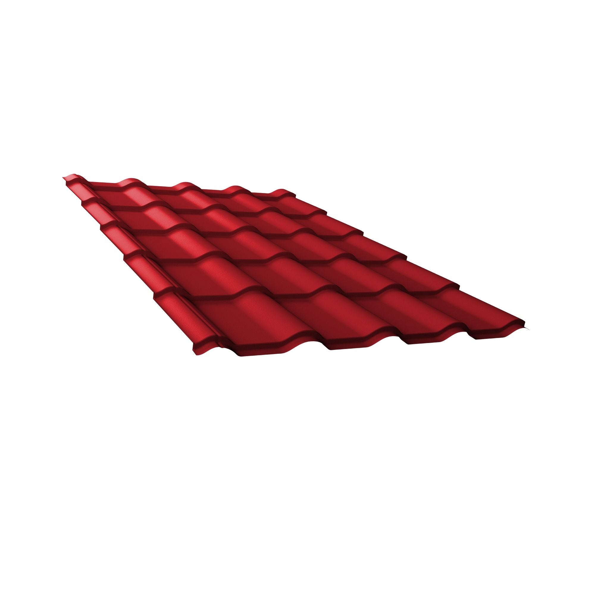 Tigla Metalica Rosu Mat 0 45 Mm 1 2 X 1 525 M