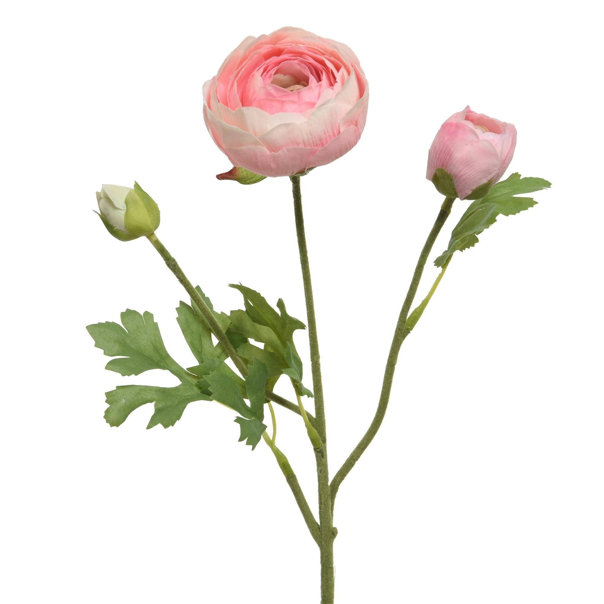 Floare artificiala, Ranunculus, H 51 cm, roz