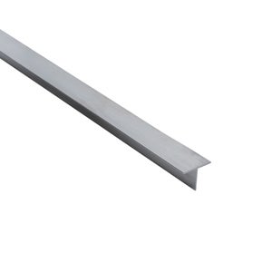 Profilé D'Angle En Aluminium 20x20x1 Mm - Vernis RAL 7016 Gris Anthracite Mat - Longueur 2,5 M