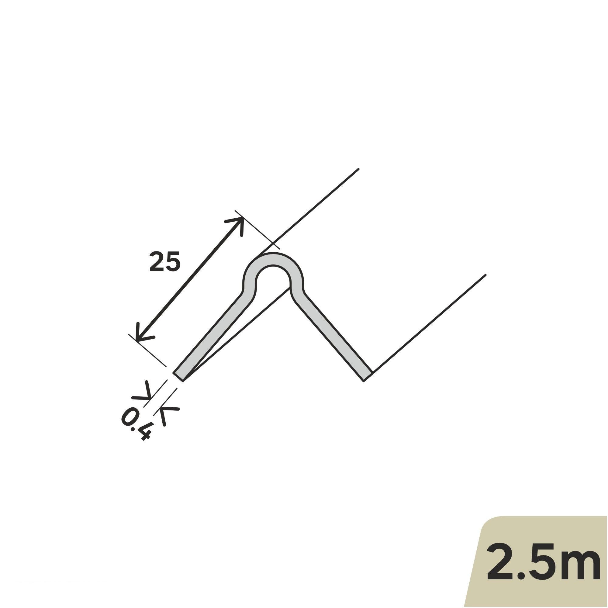 Profilé plat acier à froid STANDERS, l.20 x Ep.2 mm, L.1 m | Leroy Merlin Profilé plat acier à froid STANDERS, l.20 x Ep.2 mm, L.1 m | Leroy Merlin