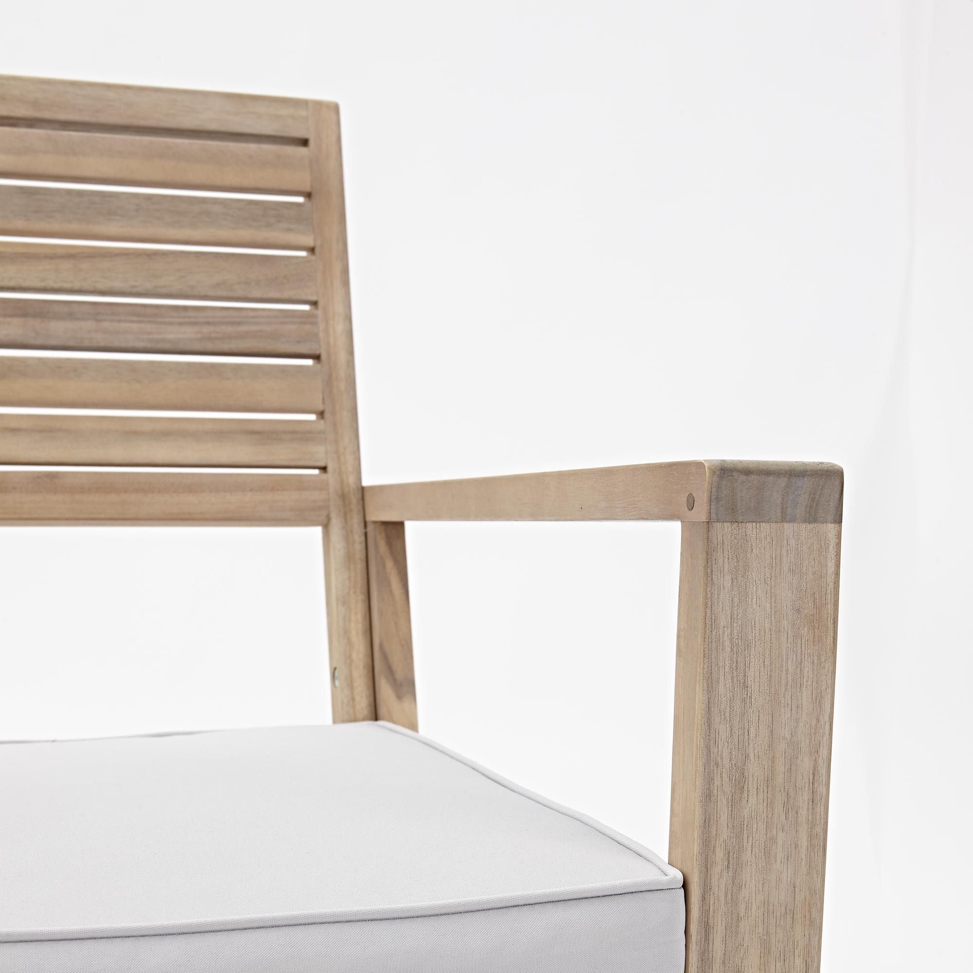 Set Mobilier Gradina Din Lemn Solis Pentru 4 Persoane 4 Piese Lemn Natural