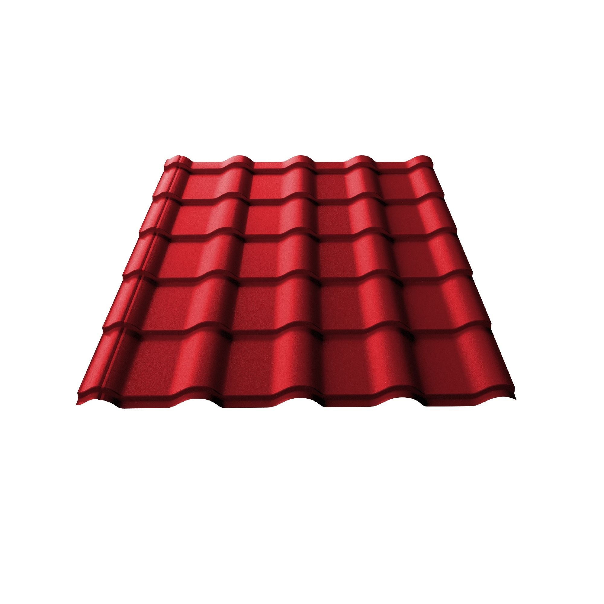 Tigla Metalica Rosu Mat 0 45 Mm 1 2 X 2 575 M