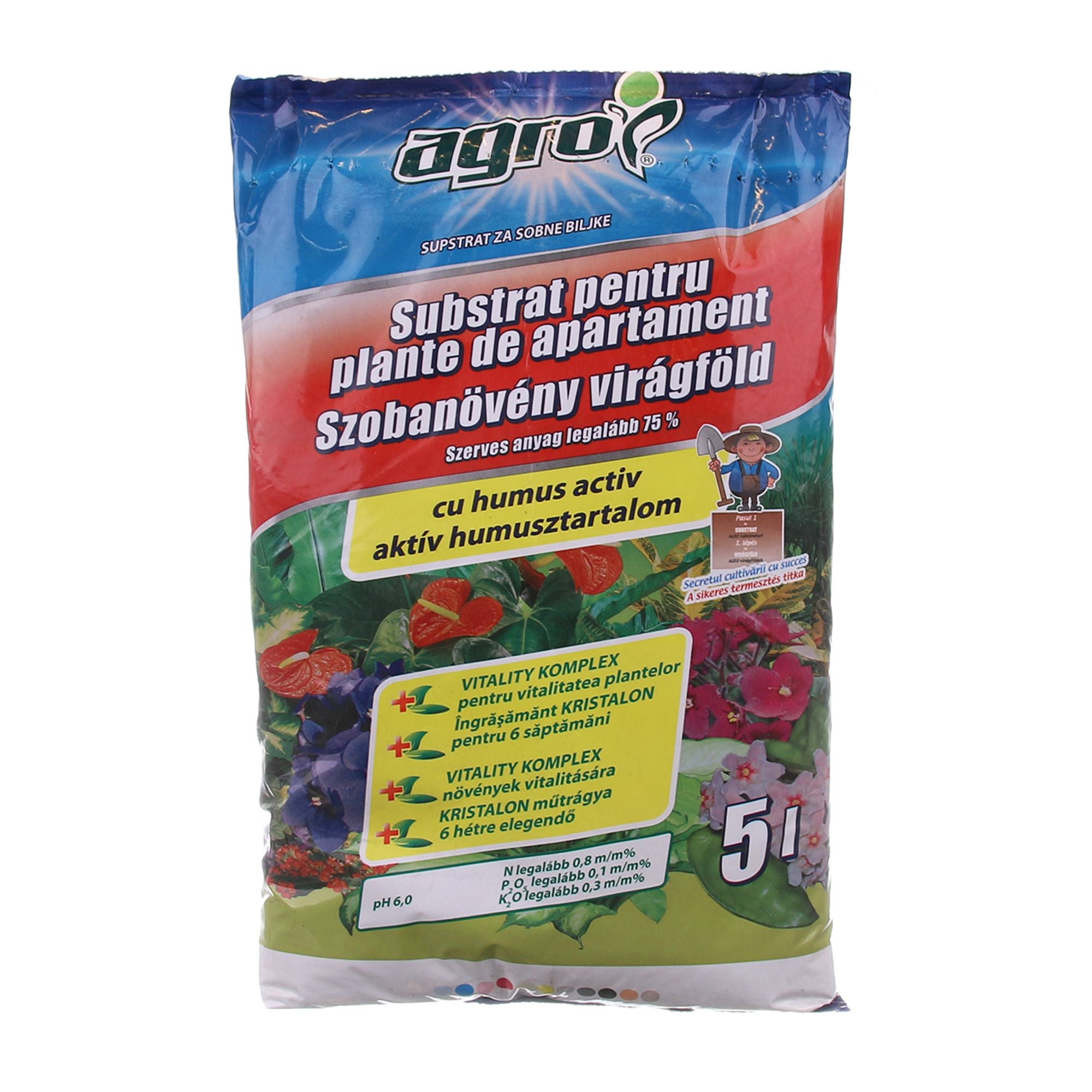Substrat Pentru Plante De Camera 5l