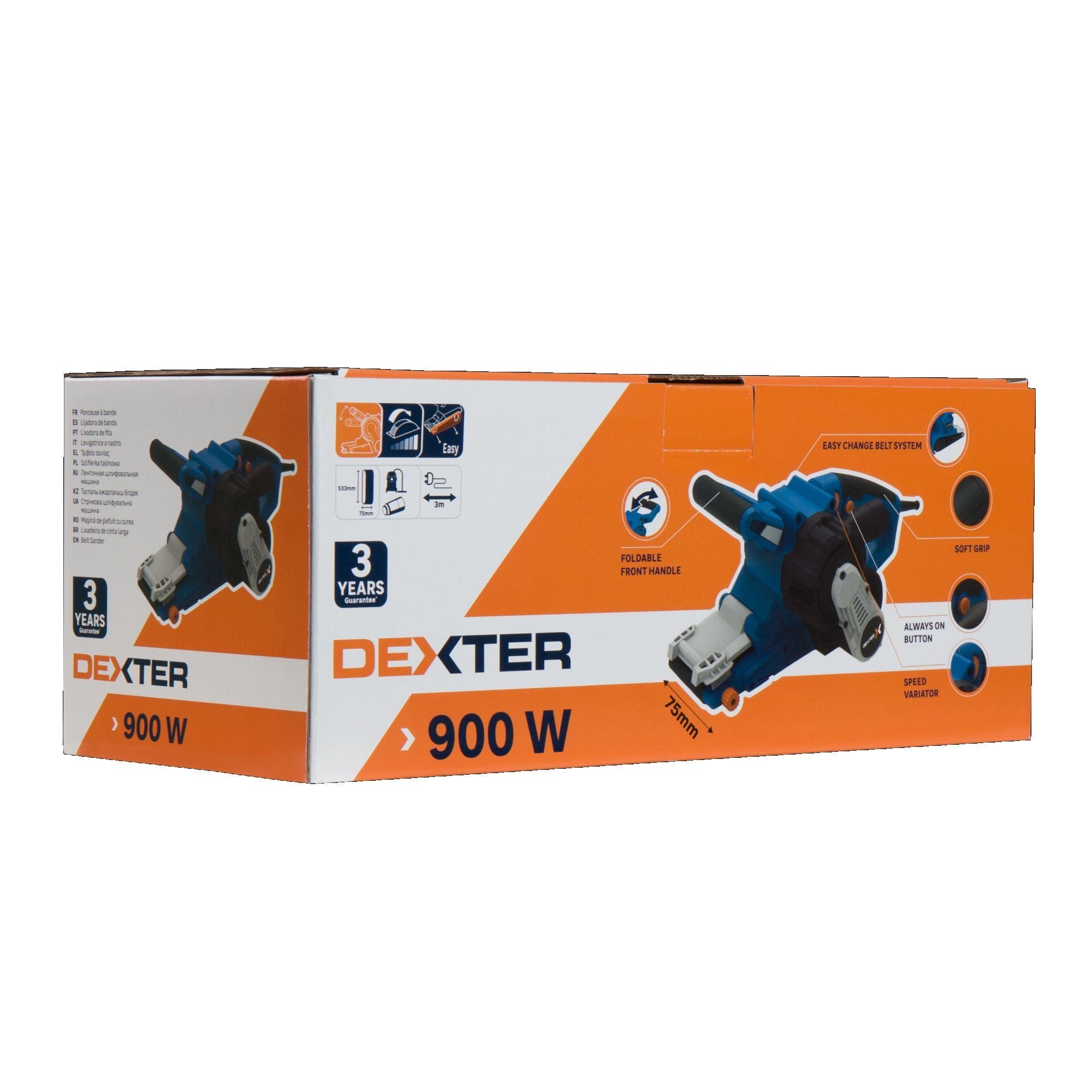 Slefuitor Cu Banda Dexter 900 W 76 X 533 Mm