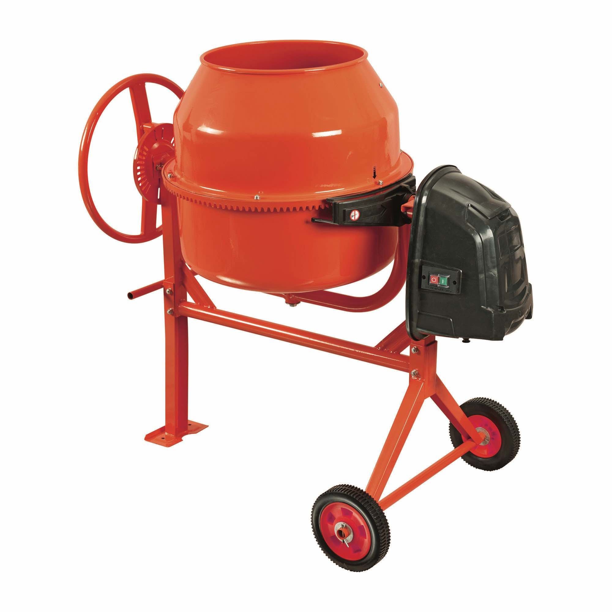 Betoniera Impastatrice Elettrica Miscelatore Cemento Con Due Ruote Con - Foto 6