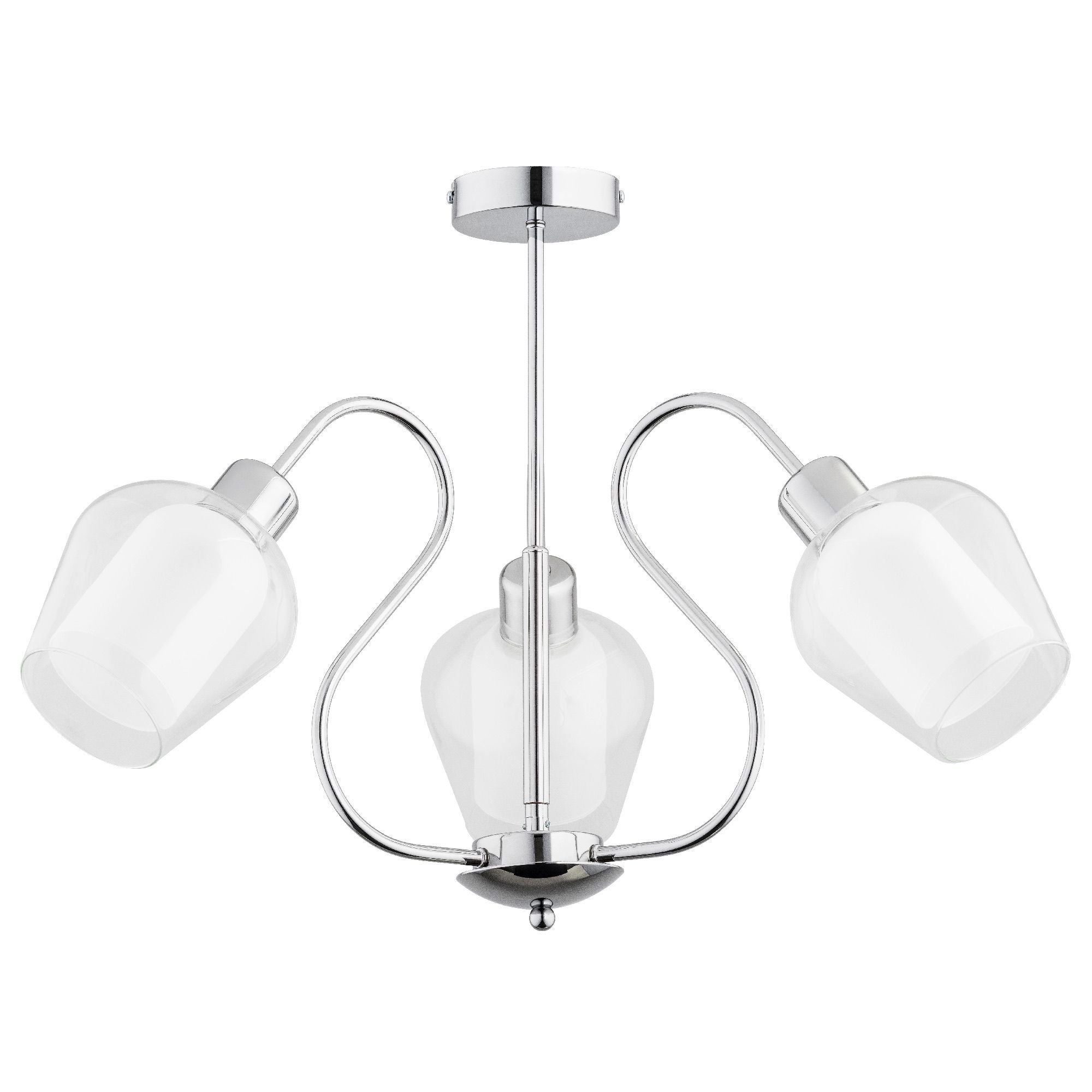 Lustra 3xe27 40w Argintiu Tessa